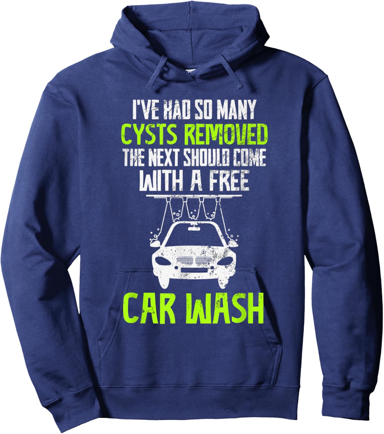 Cyst Awareness Funny Cyst Removal Surgery Recovery Hoodie - Hoodie | Navy