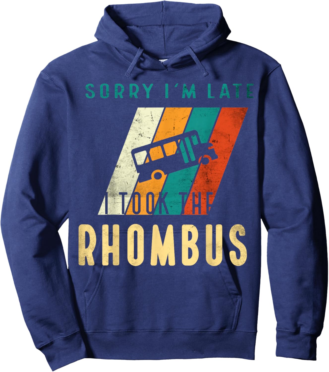 I Took The Rhombus , Funny Geometry Parallelogram Hoodie - Hoodie | Navy
