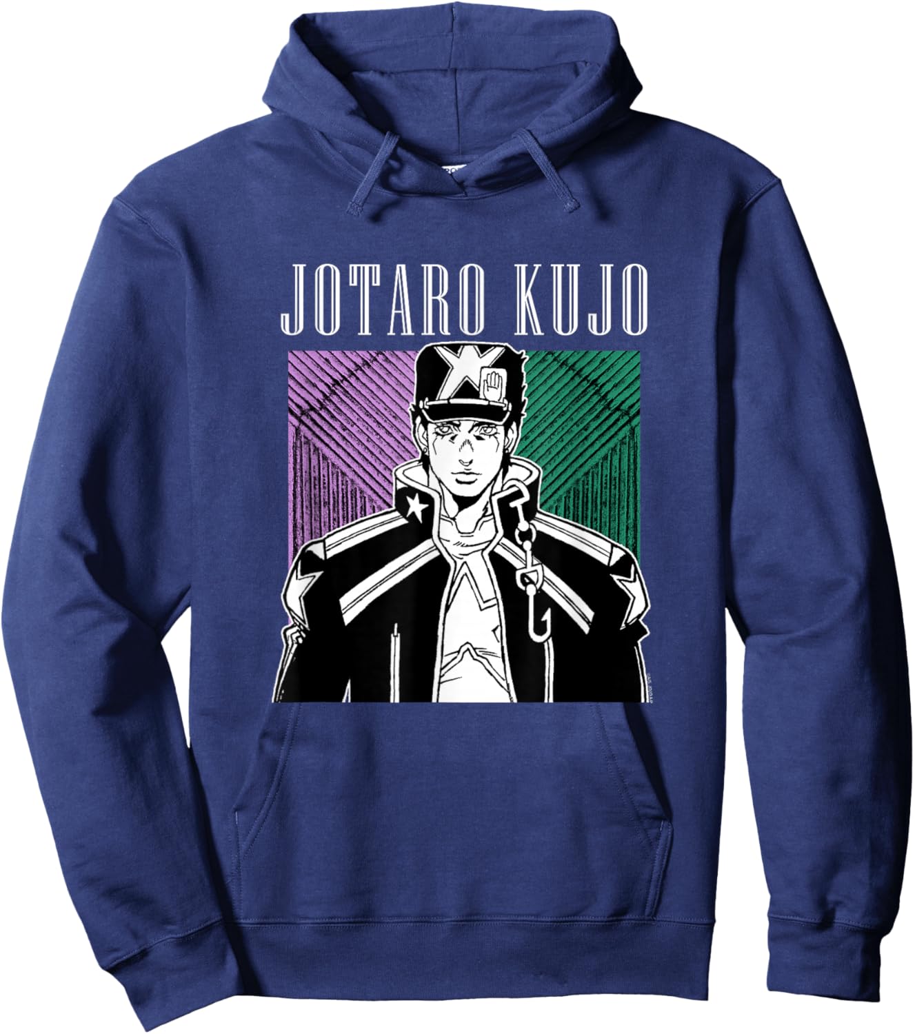 JoJo Part 6 Stone Ocean Jotaro Kujo Star Platinum The World Hoodie - Hoodie | Navy