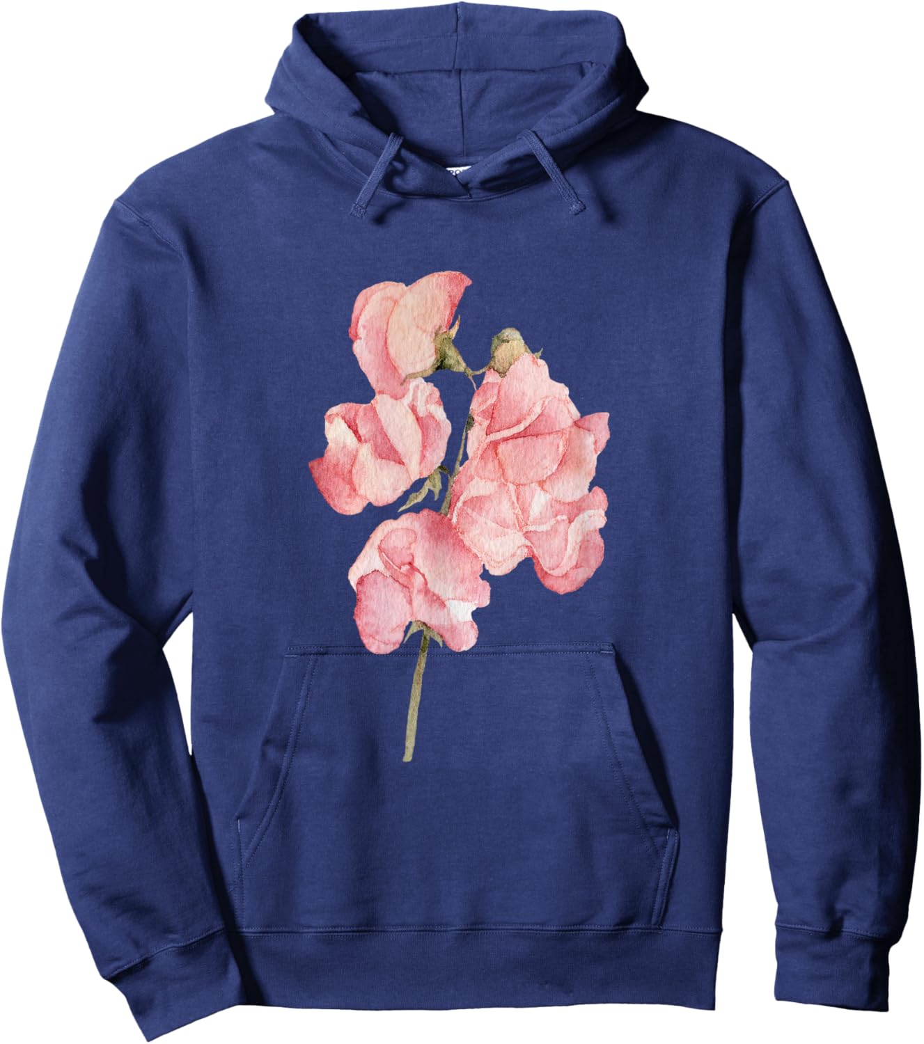 Sweet pea flower Hoodie - Hoodie | Navy