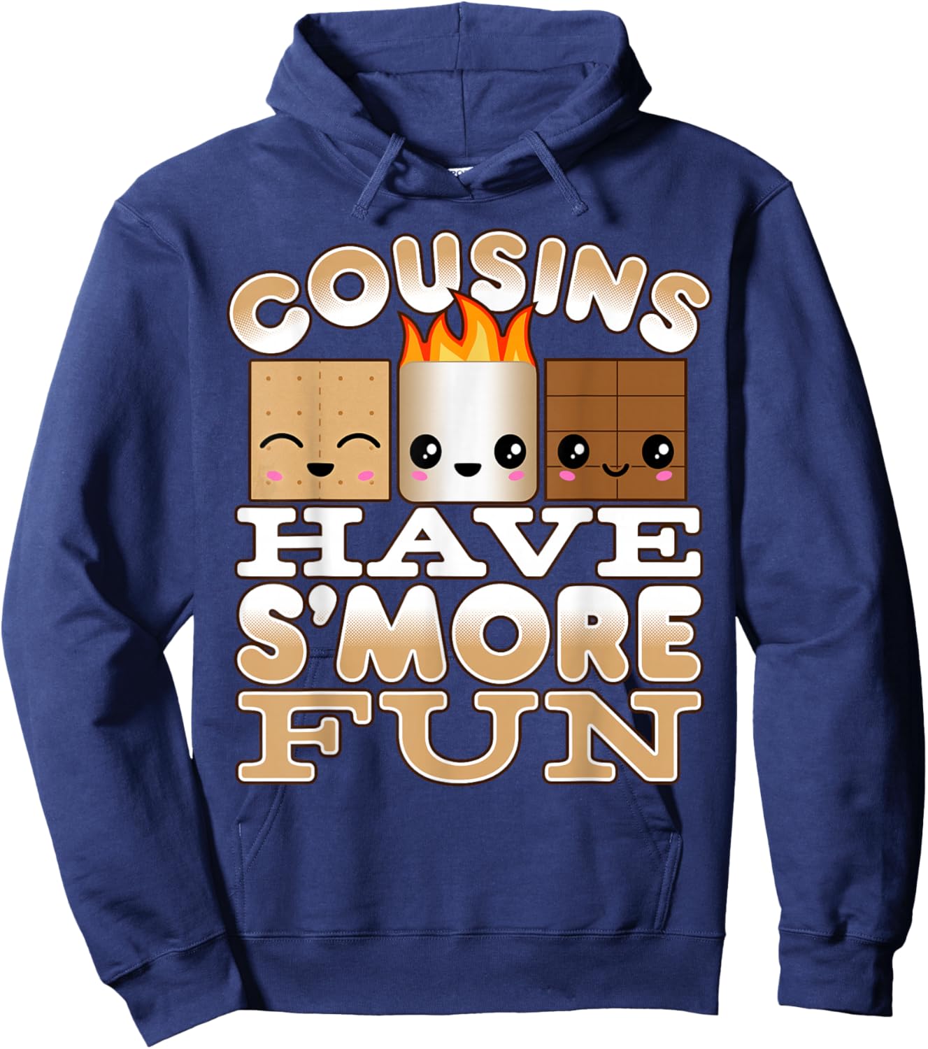 Family Camping Shirts for Kids Cousins Have S'More Fun Hoodie - Hoodie | Navy