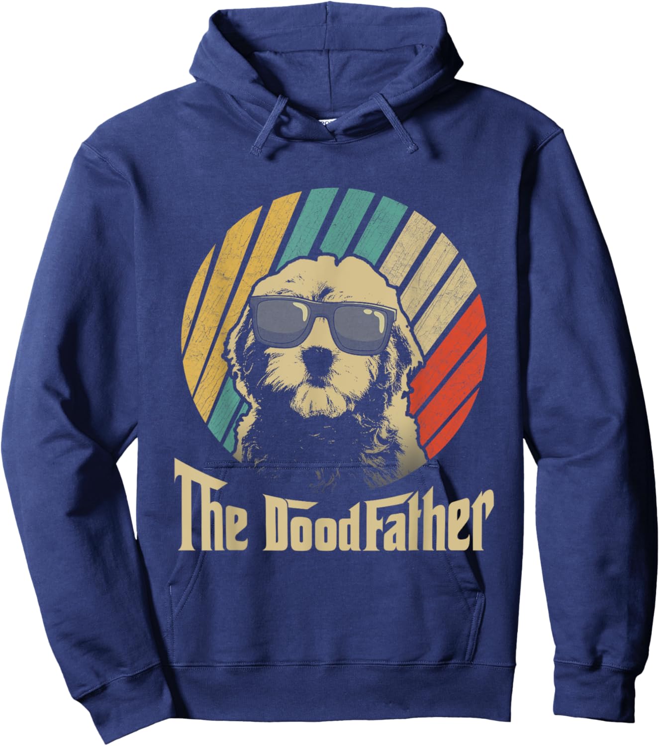 The Doodfather Best Doodle Dad Doodle Dog Fathers Day Men Women Hoodie - Hoodie | Navy