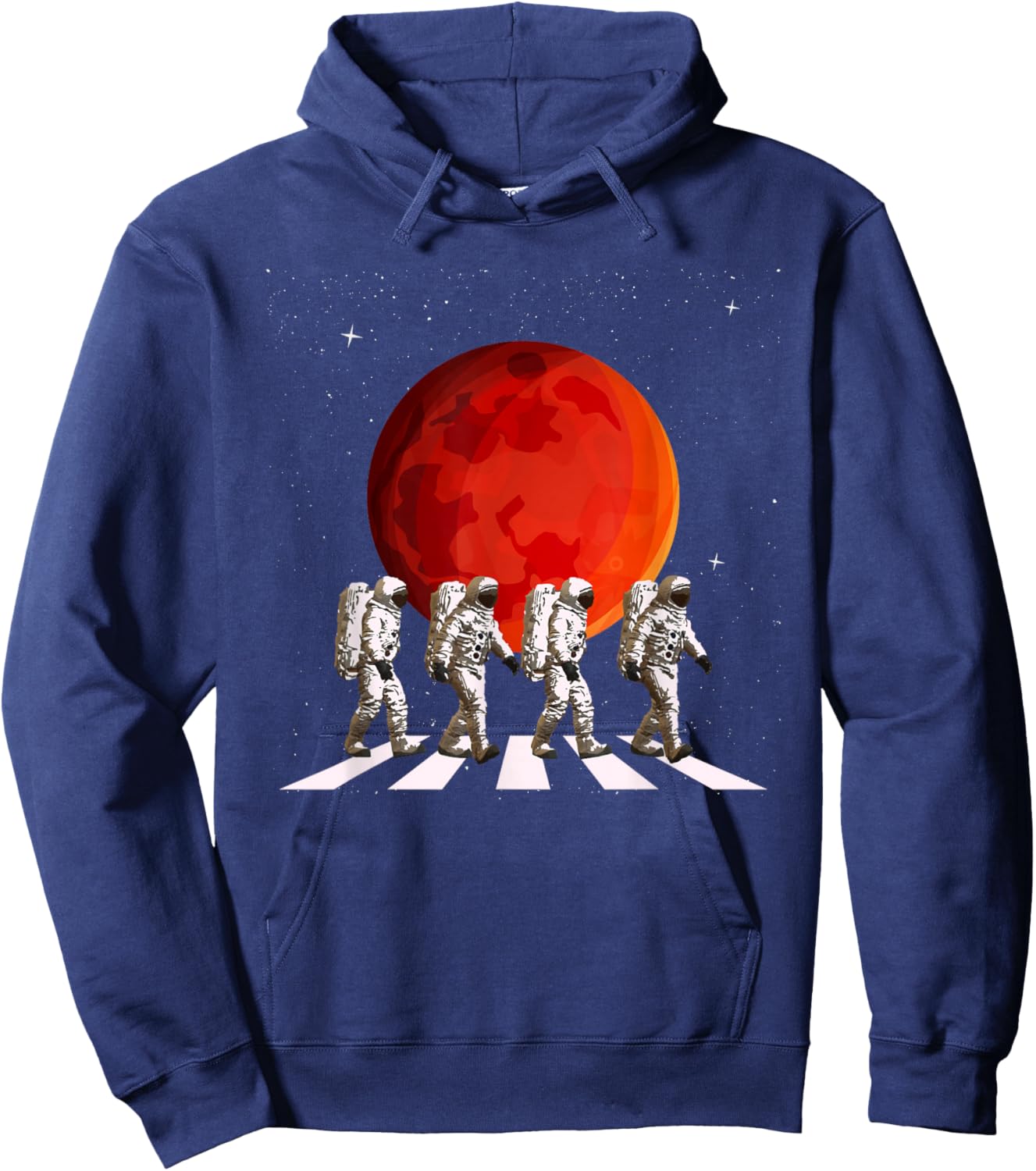 Walking Astronauts - Spaceman Planets Space Galaxy Hoodie - Hoodie | Navy
