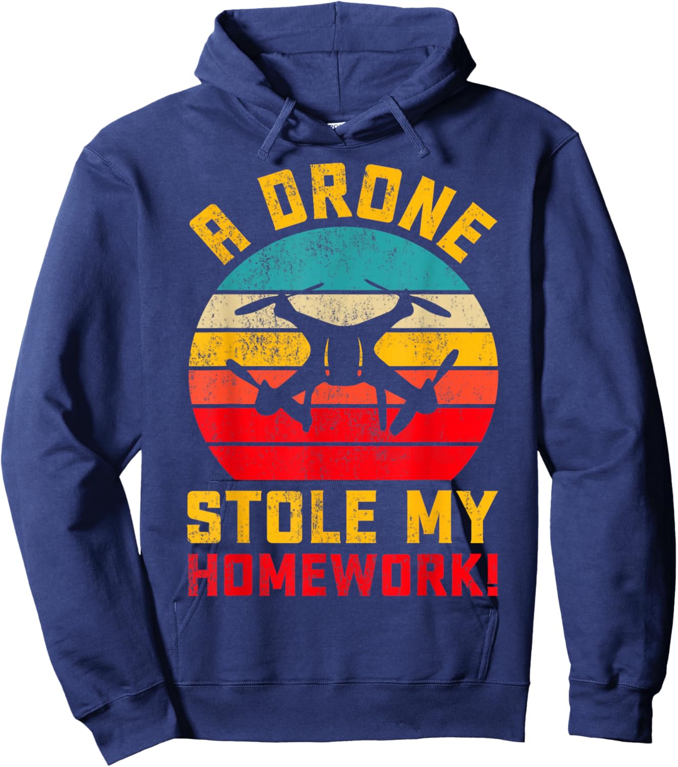Funny Drone Pilot RC FPV Quadcopter Gifts FIDIMA -Adults Black Small Modern Hoodie - Hoodie | Navy