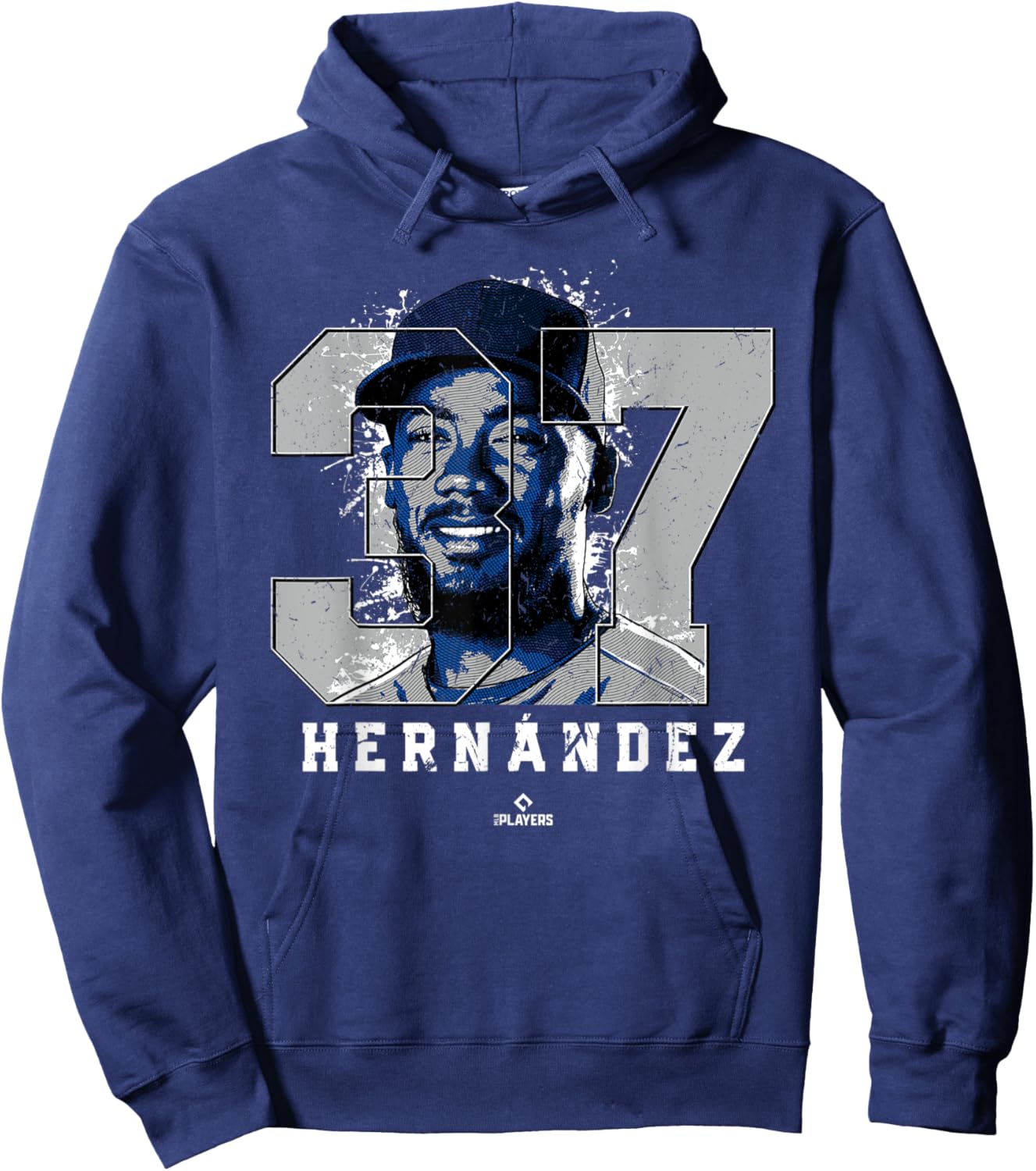 Teoscar Hernandez Silhouette Toronto MLBPA Hoodie - Hoodie | Navy
