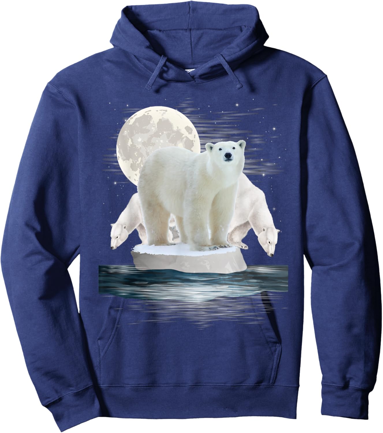 Polar Bears - Wildlife Zoo Animal Lover Zookeeper Nature Hoodie - Hoodie | Navy
