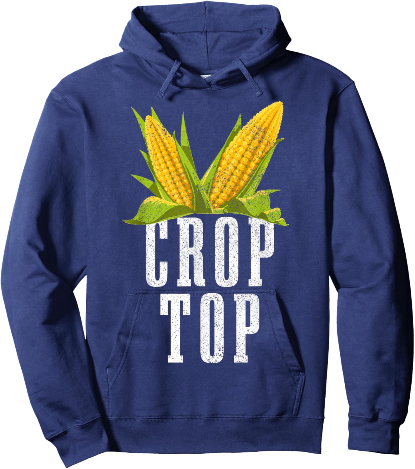 Crop Top Funny Farming Crops Farm Corn Farmer Hoodie - Hoodie | Navy