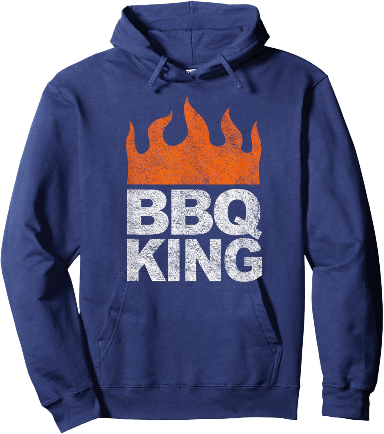 Bbq King Barbecue Grill Smoke Backyard Patio Cooking Hoodie - Hoodie | Navy