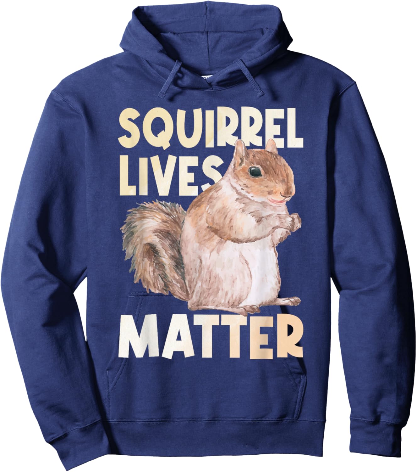 Squirrel Lives Matter - Squirrel Lover Funny Animal Lover Small Hoodie - Hoodie | Navy