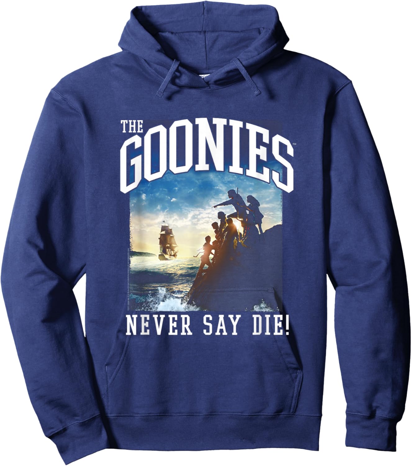 The Goonies Classic Movie Poster and Logo Movie Hoodie - Hoodie | Navy