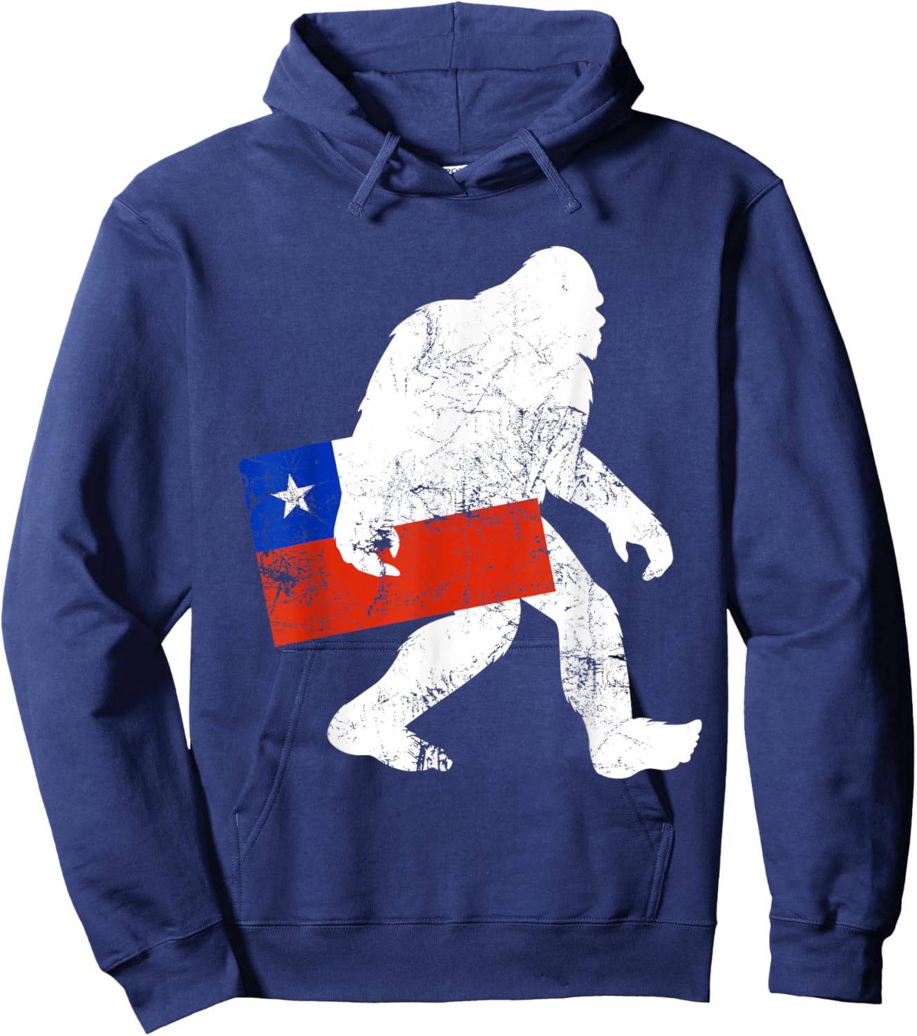 Funny Chilean Bigfoot Chile Flag Sasquatch Hoodie - Hoodie | Navy