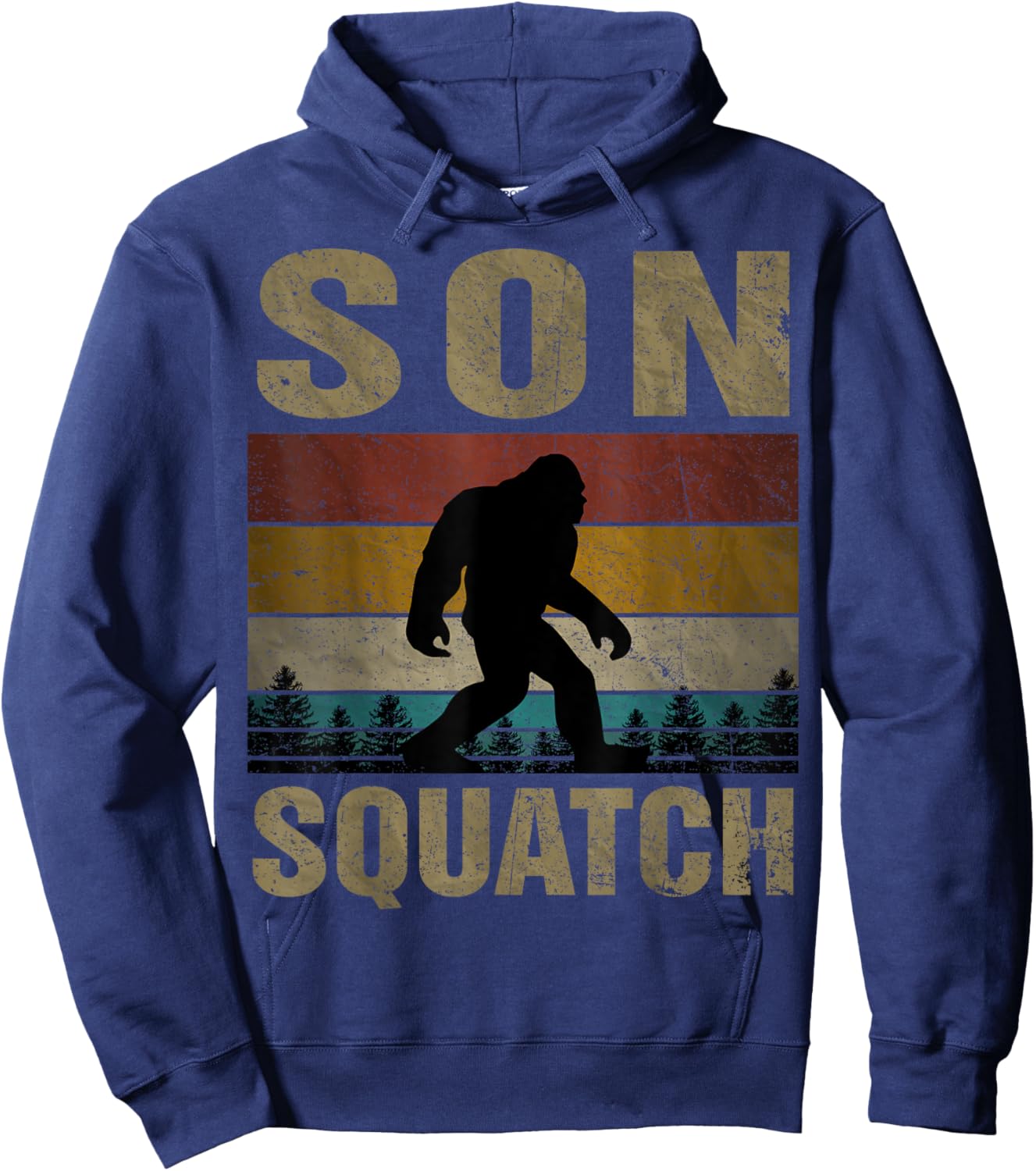 Son Squatch Bigfoot Son Sasquatch Yeti Family Matching Hoodie - Hoodie | Navy