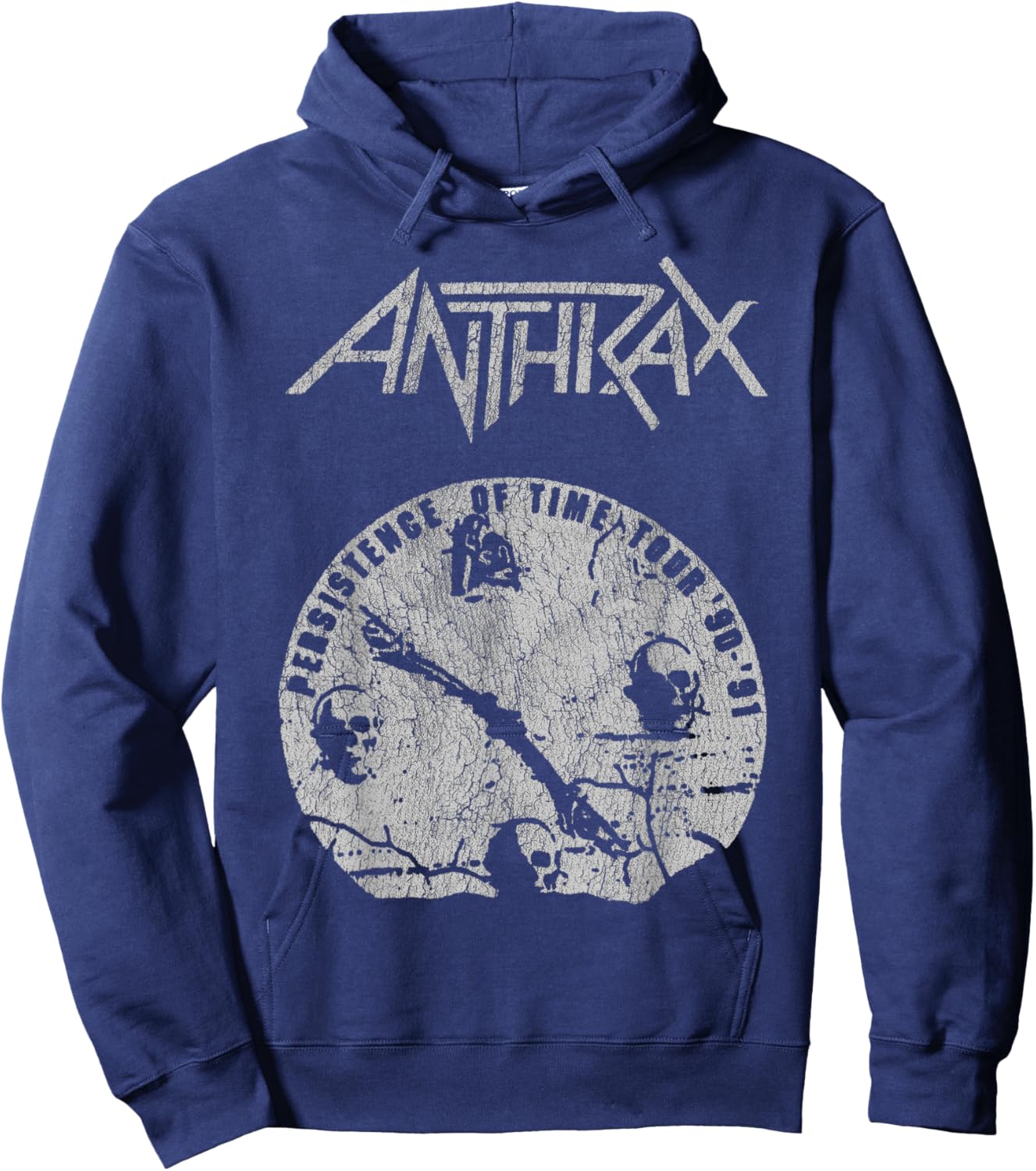 Anthrax - Broken Clock Hoodie - Hoodie | Navy