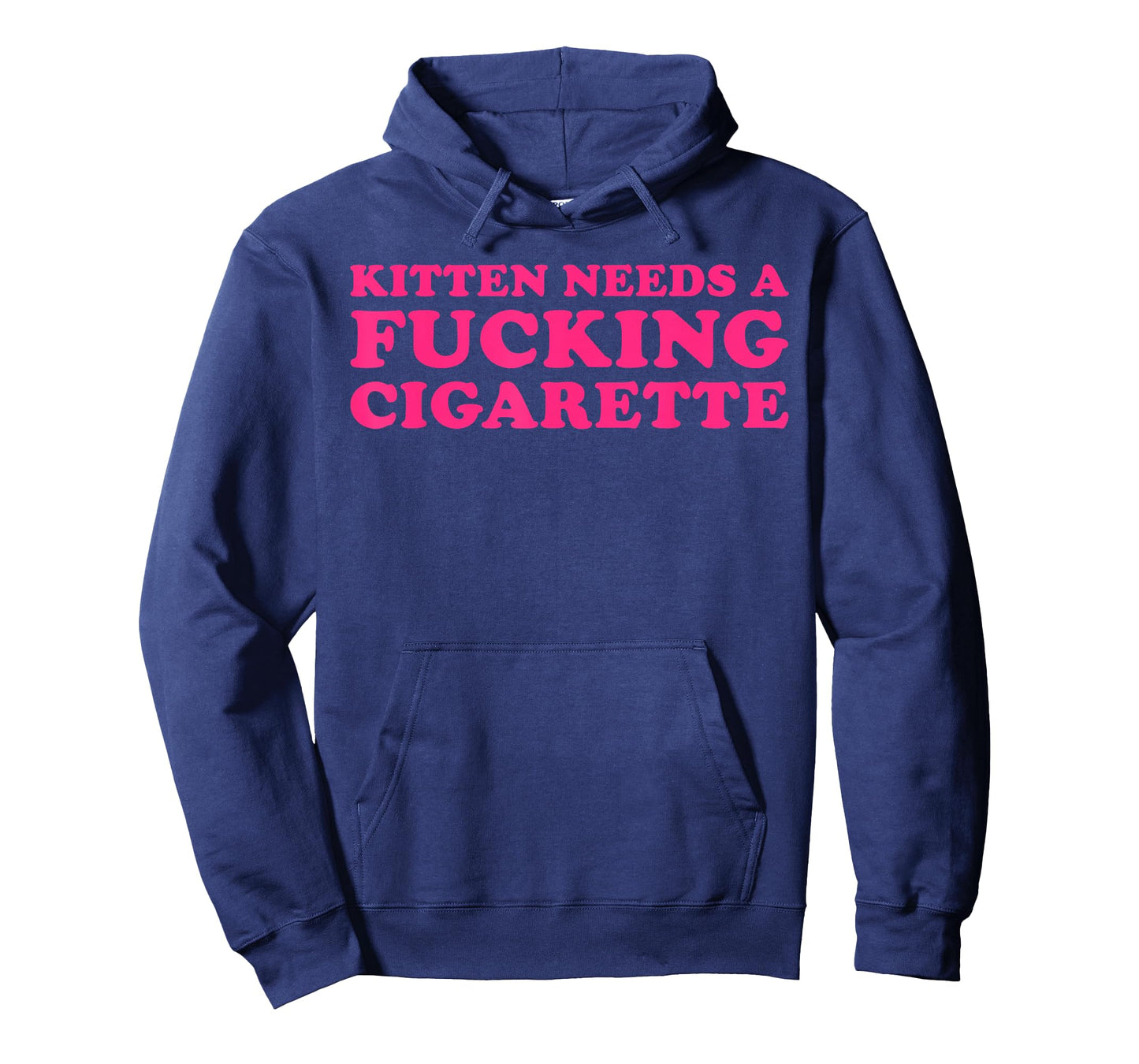 Kitten Needs A Fucking Cigarette Funny Cat Joke Cat Meme T-Shirt