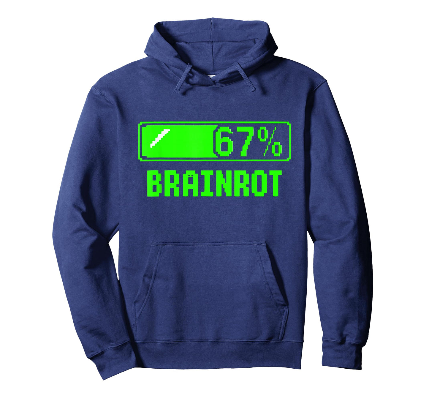 Six Seven 67 Percent Brainrot Loading Gamer Bar Funny Glitch T-Shirt