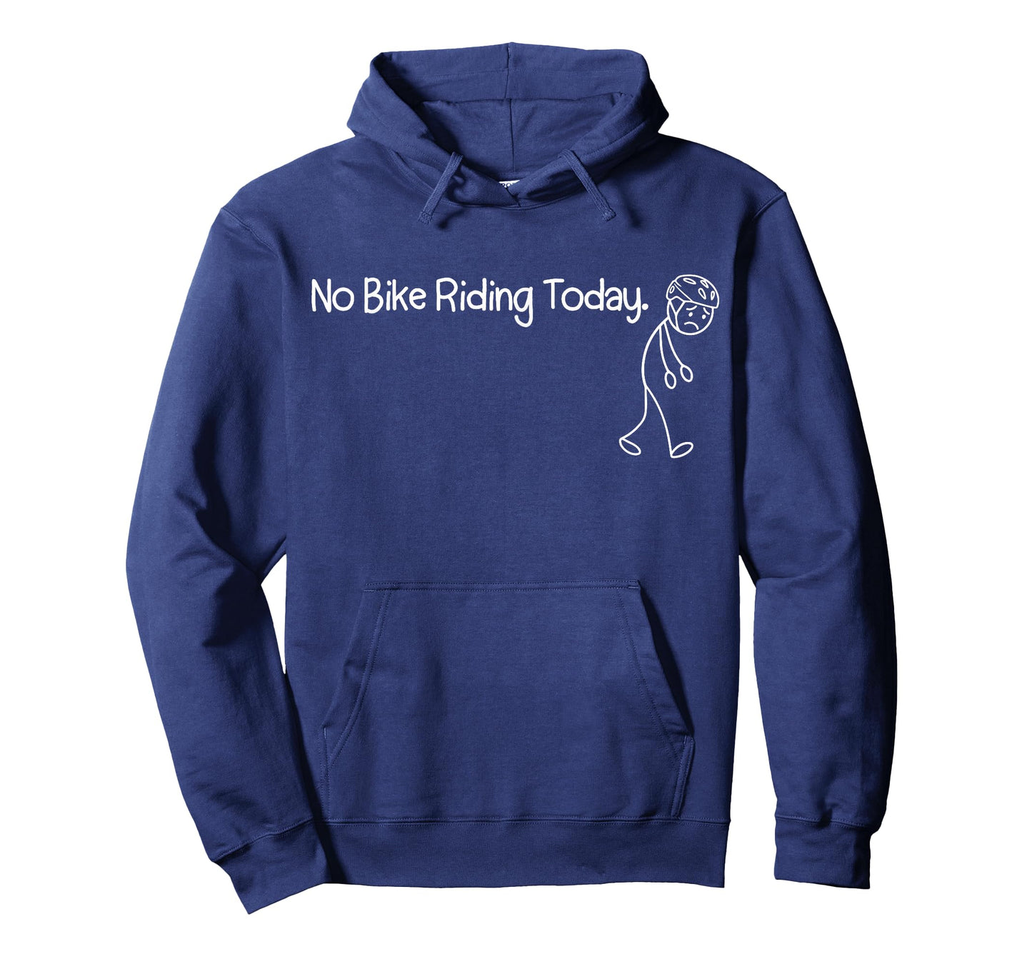 No Bike Riding Today Funny sad Stickman T-Shirt