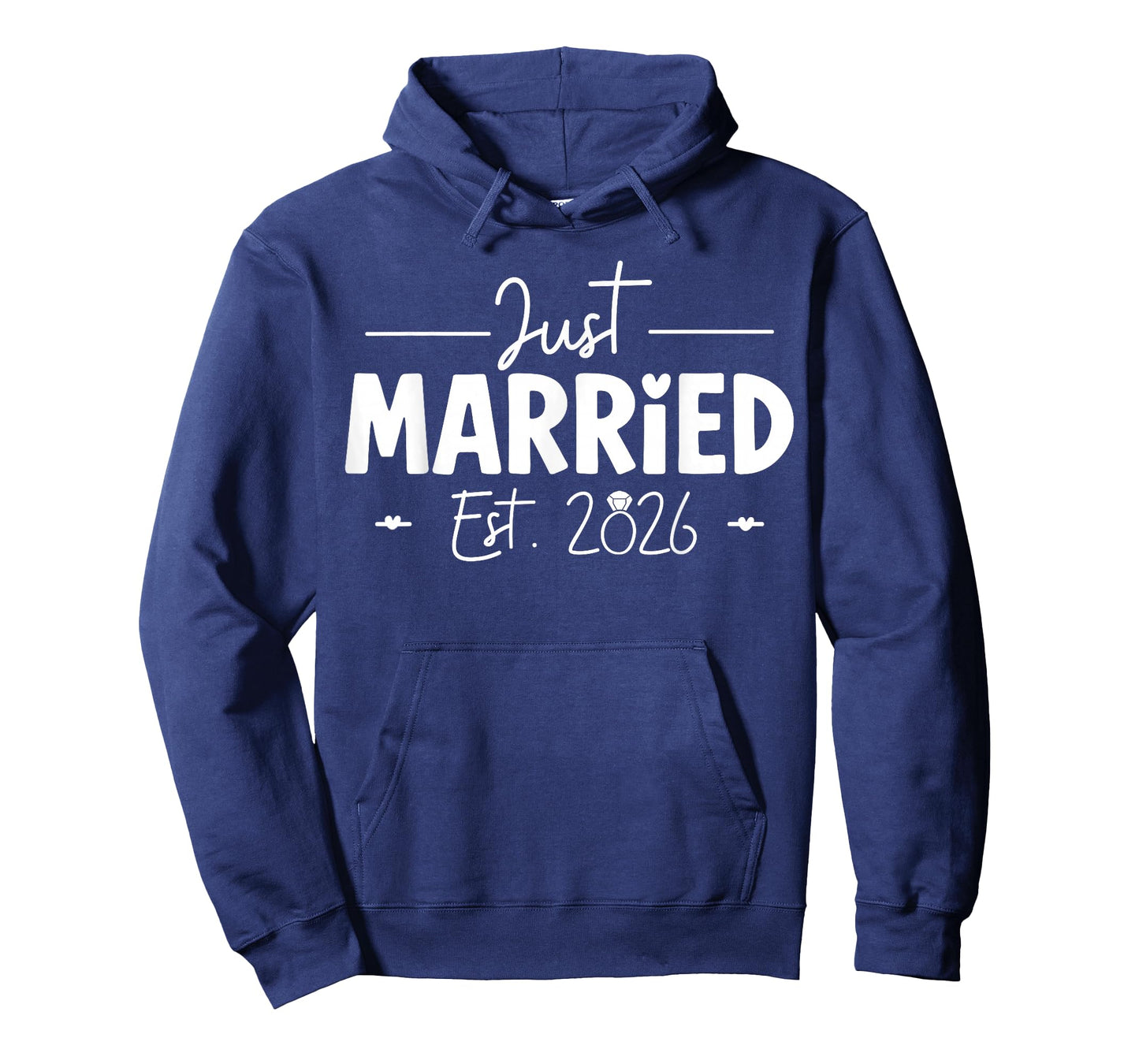 Just Married 2026 Couple Newlywed Bride and Groom Wedding T-Shirt