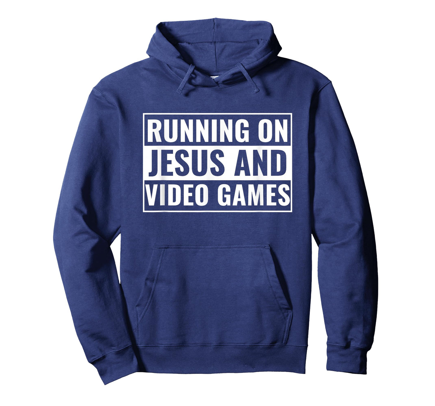 Christian Design Teen Boys Running on Jesus & Video Games T-Shirt