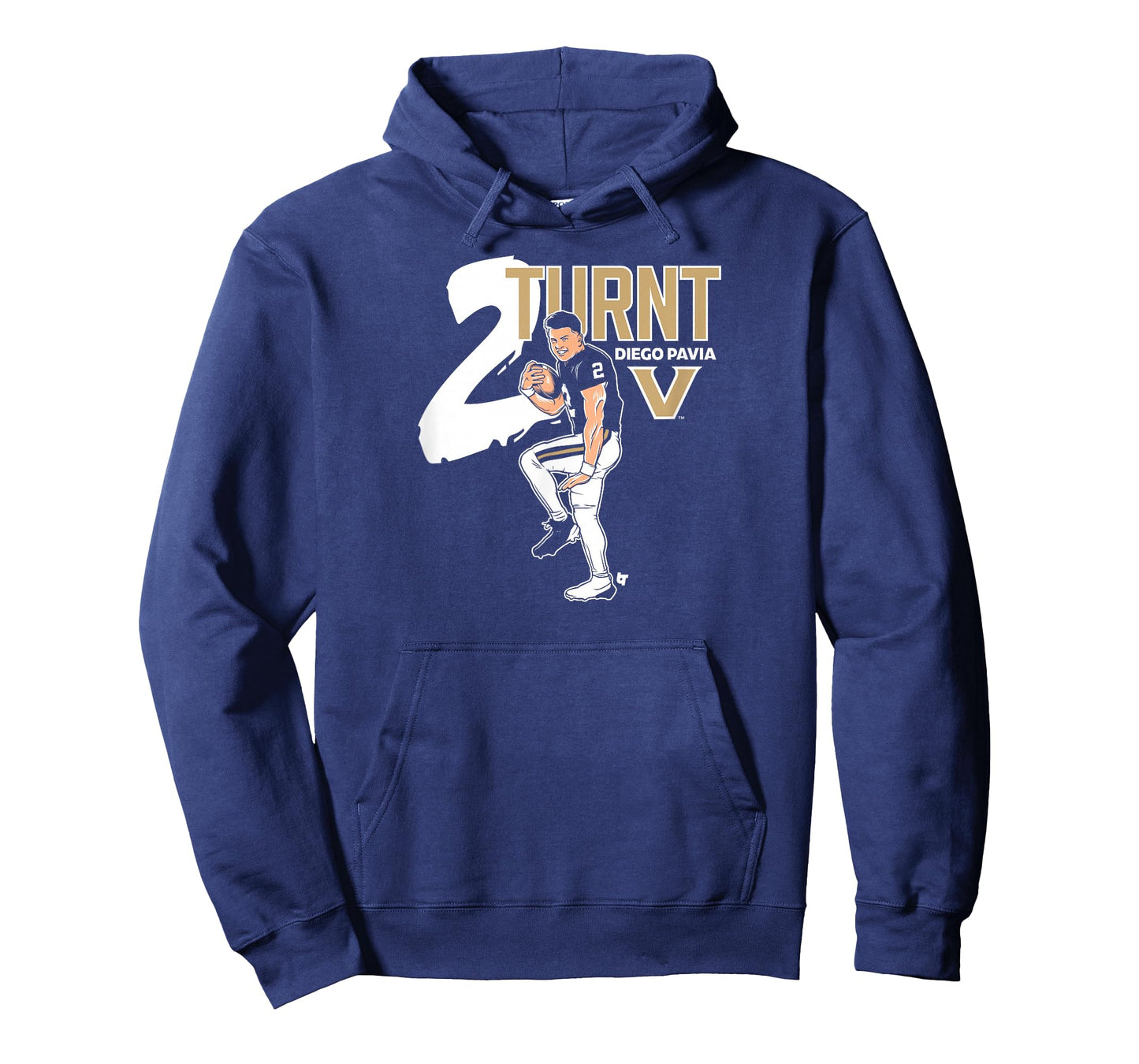 Vanderbilt Football: Diego Pavia 2 Turnt - Vanderbilt All T-Shirt