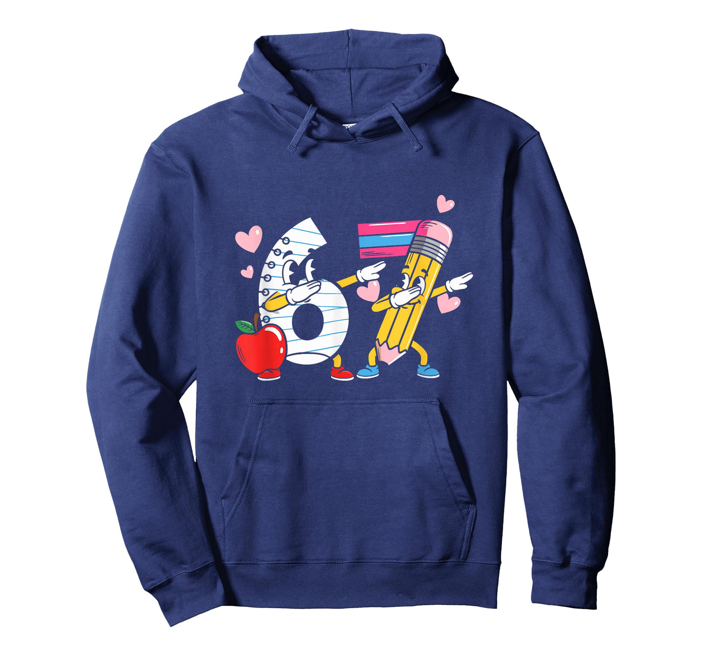 67 Days of School Dab Teacher 6-7 Six Seven Student Dabbing T-Shirt