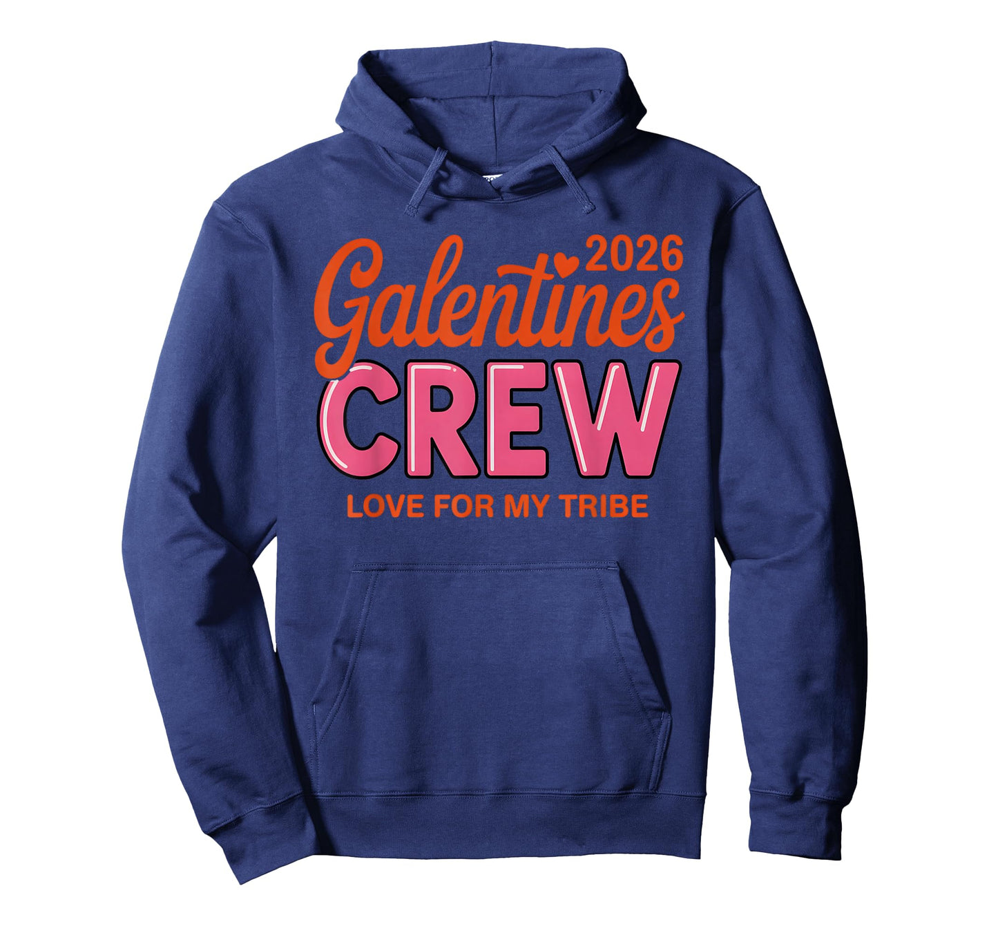 Galentines Crew 2026 Retro Groovy Women Girls Trip Matching T-Shirt