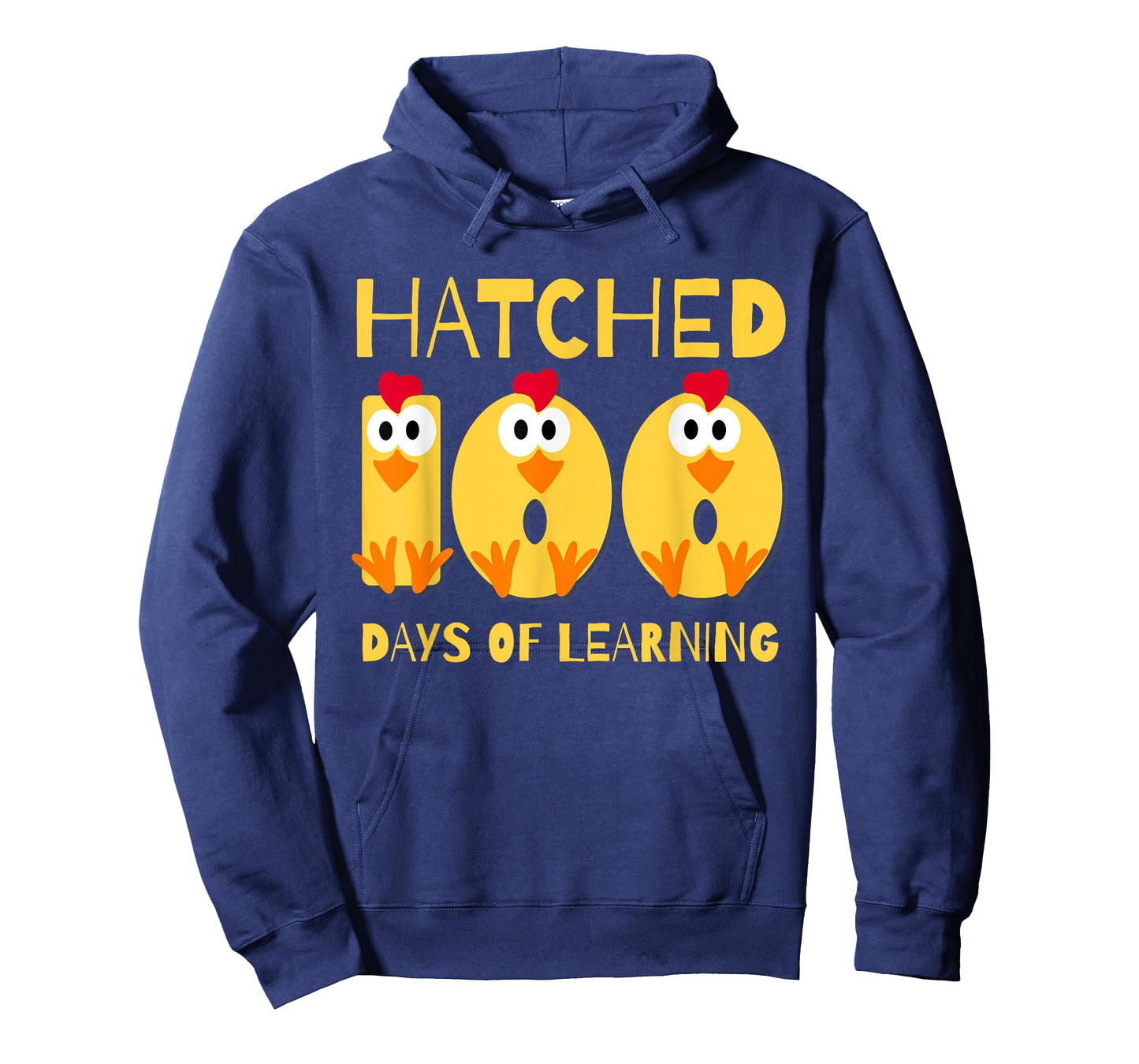 Hatched 100 Days of Learning Cute Chicken 100 Days of School T-Shirt