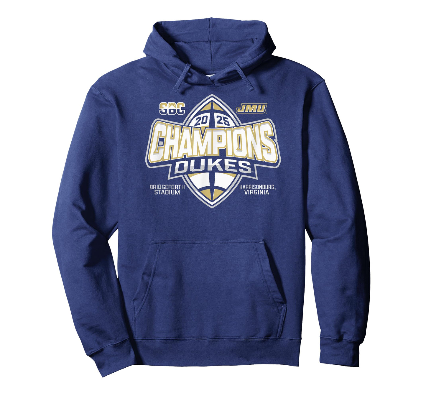 James Madison Dukes Sun Belt Champs 2025 Football T-Shirt