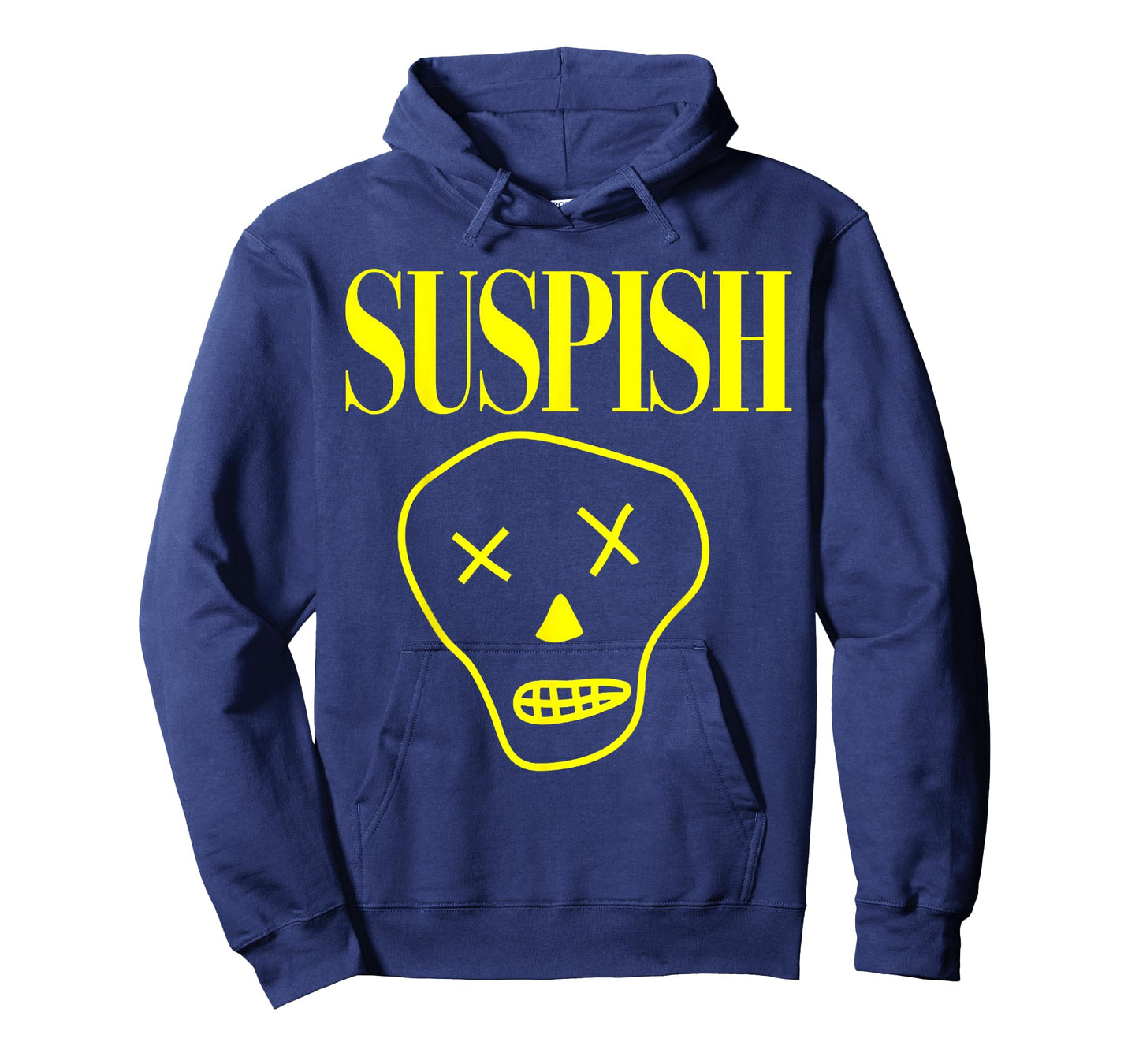 Suspish Skull Design Funny Cartoon Spooky True Crime T-Shirt