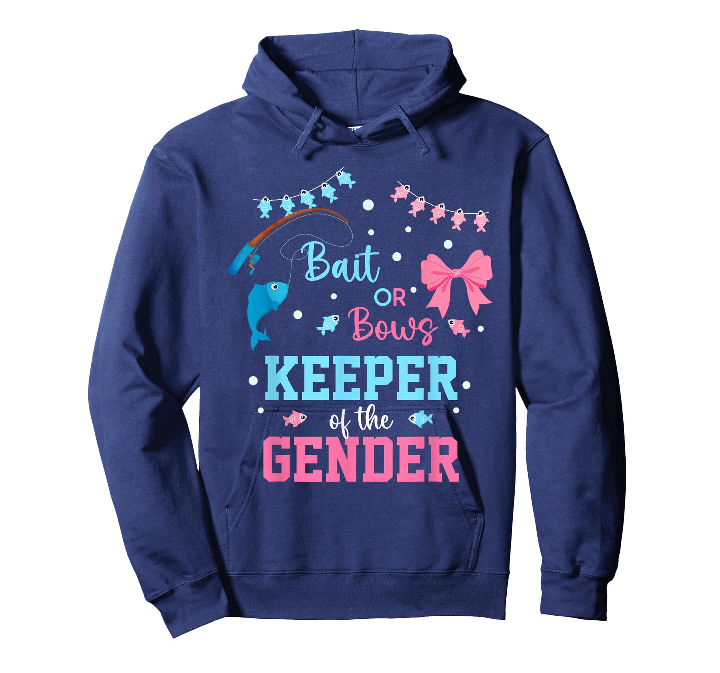 Baits or Bows Keeper of The Gender Reveal Fishing Crew T-Shirt