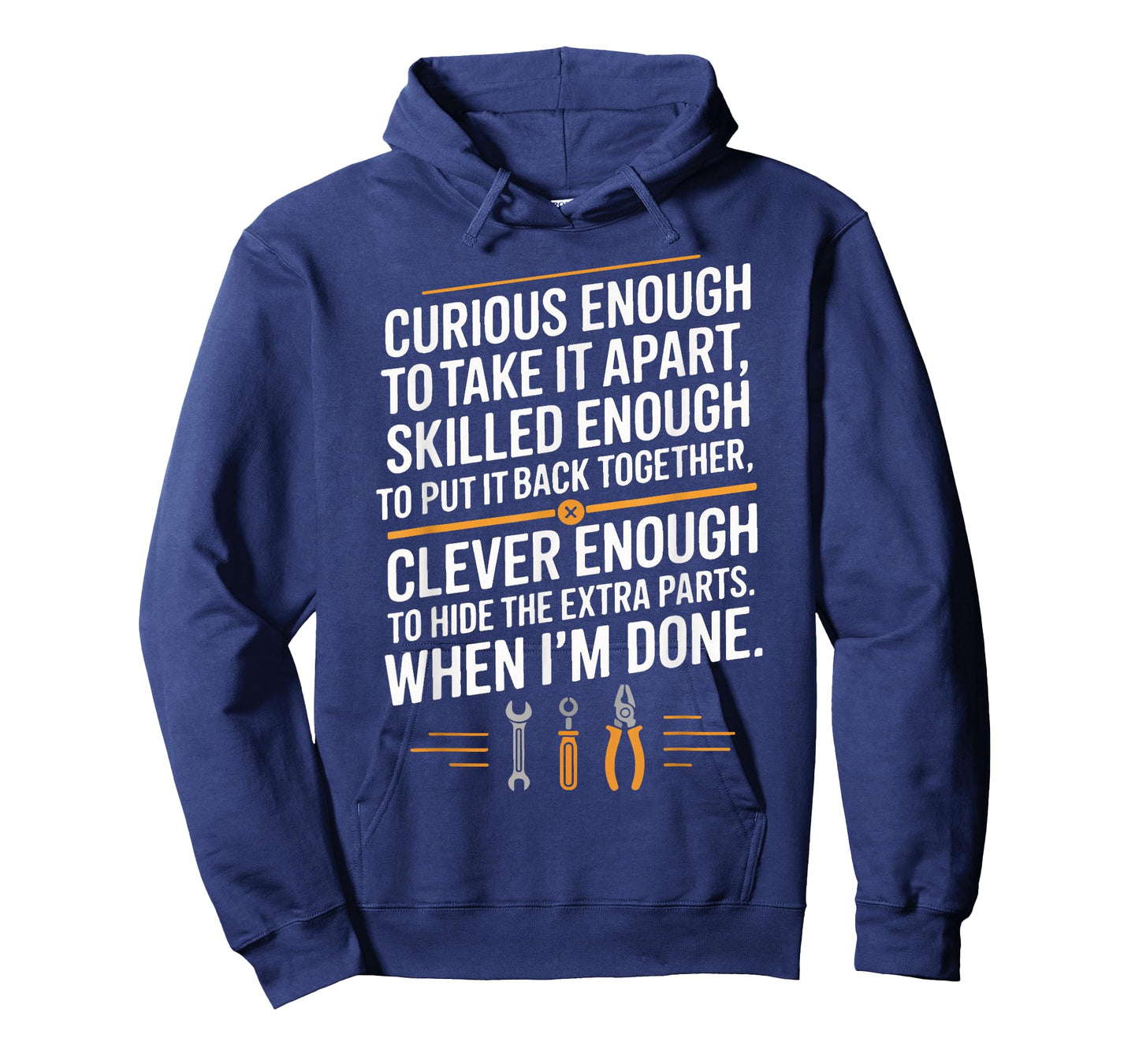 Funny Mechanic Saying Curious Skilled Clever Repair Humor T-Shirt