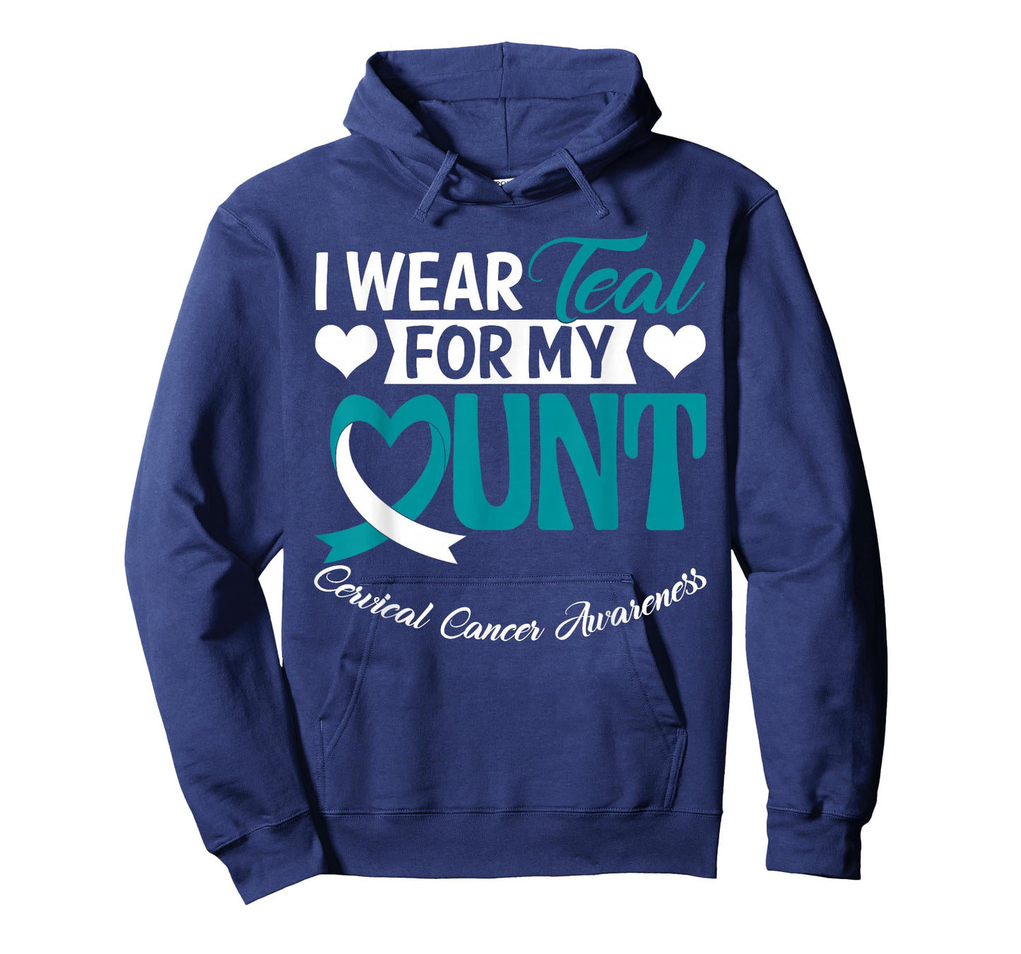 I Wear Teal for My Aunt Cervical Cancer Awareness Month T-Shirt