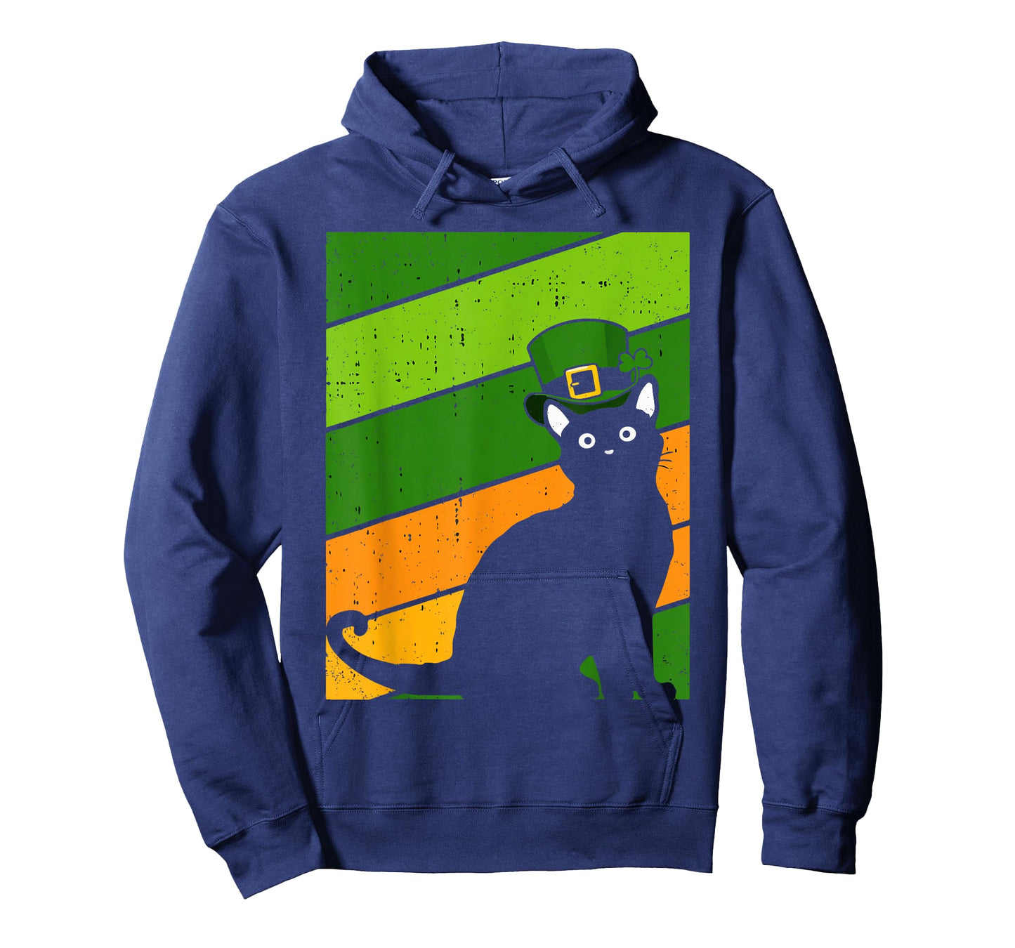 St Patricks Day Black Cat Irish Pride Kitten Lover T-Shirt