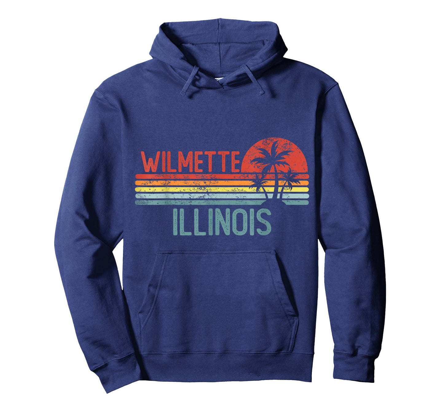 Wilmette Illinois Funny USA City Trip Home Roots T-Shirt