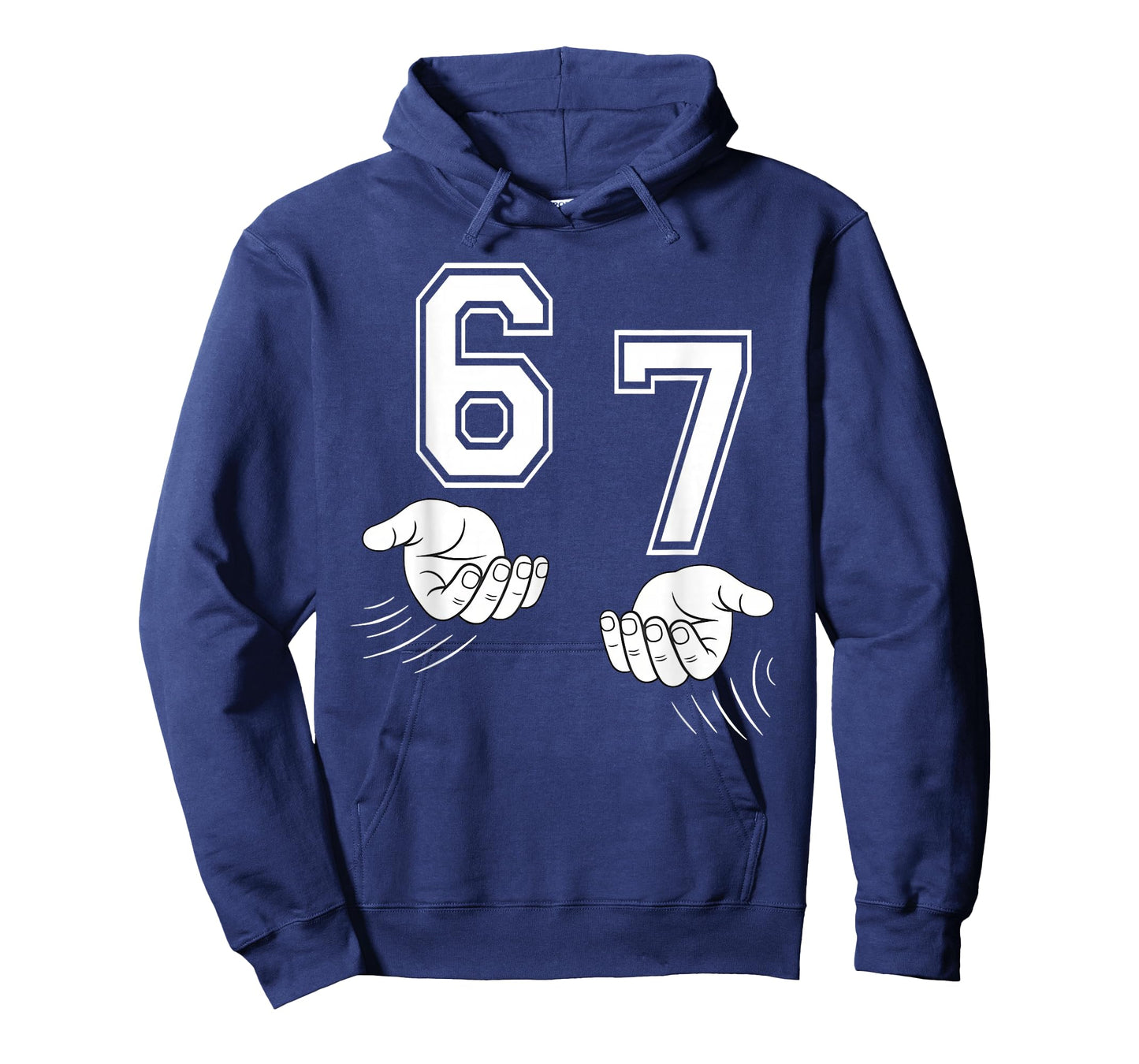 Six Seven 67 Funny 6 7 Hands Meme Teen Boys Kids T-Shirt