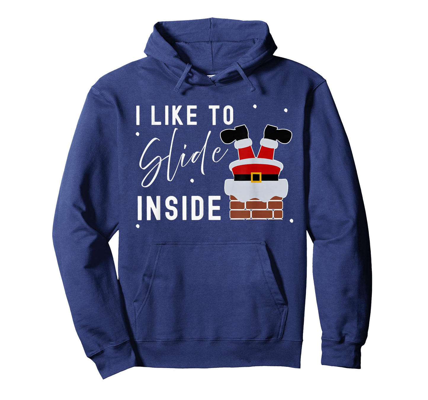 I Like to Slide Inside Funny Xmas Couple Unhinge Pajamas T-Shirt