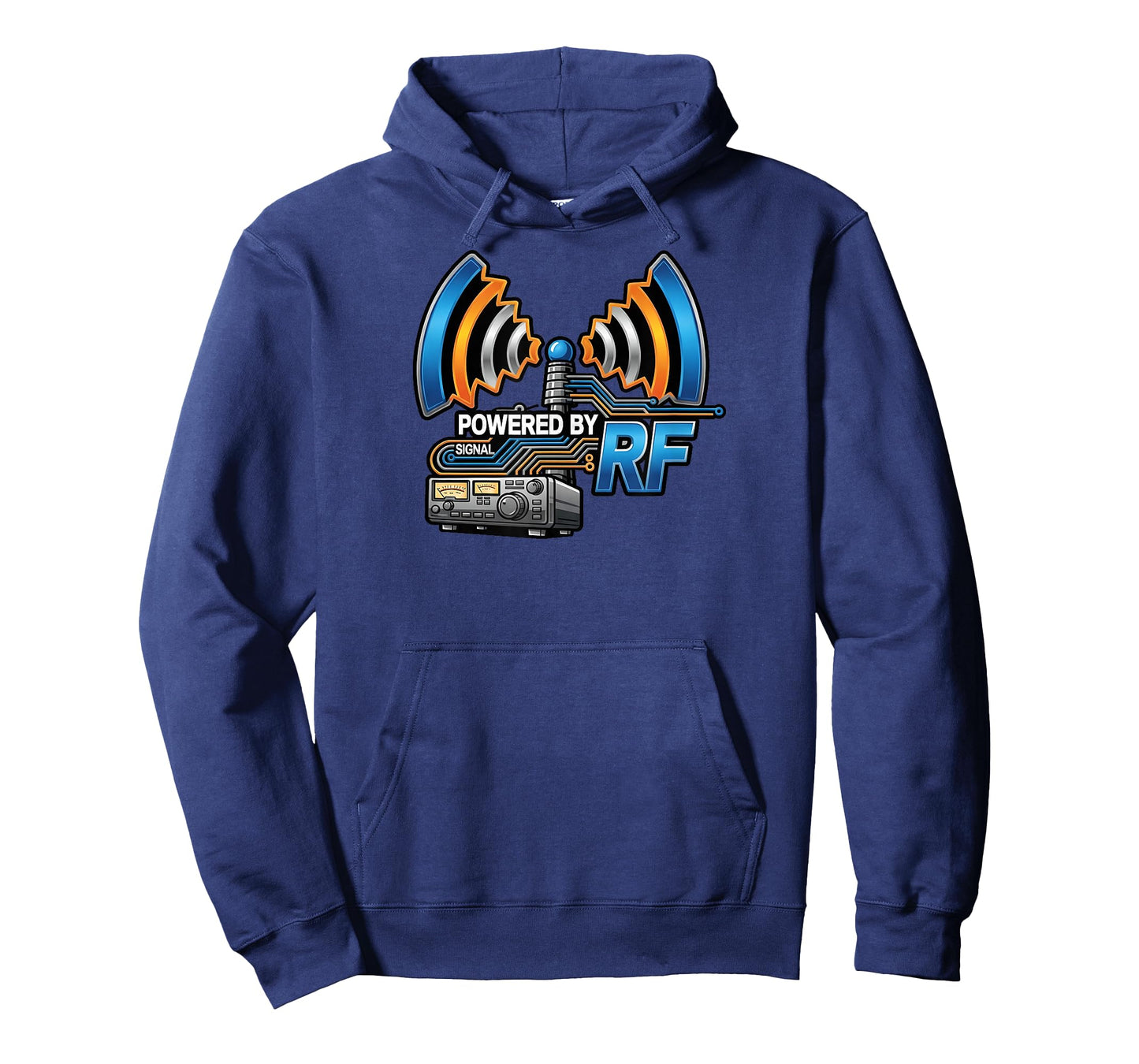 Powered by RF Radio Communication Signal Tech T-Shirt