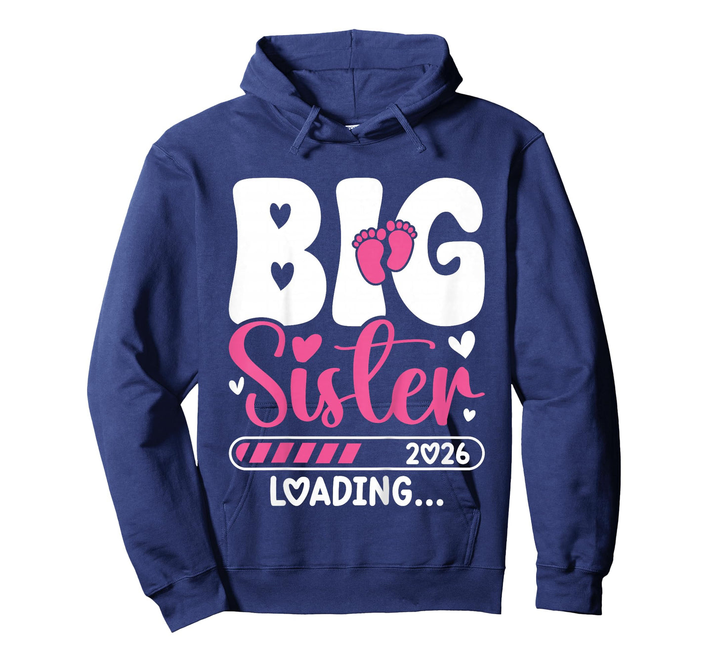 Big Sister Loading 2026, Promoted to Big Sister 2026 Girls T-Shirt
