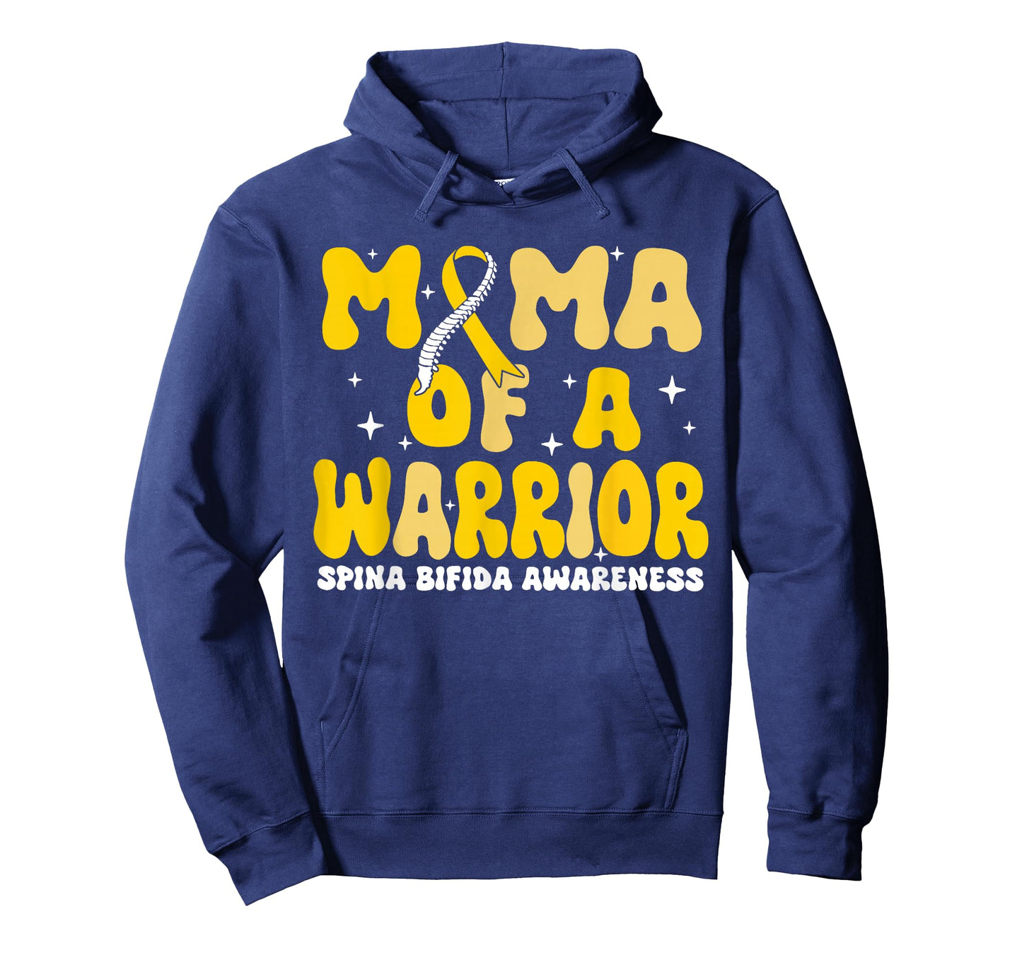 Mama of A Warrior Spina Bifida Awareness Yellow Ribbon T-Shirt