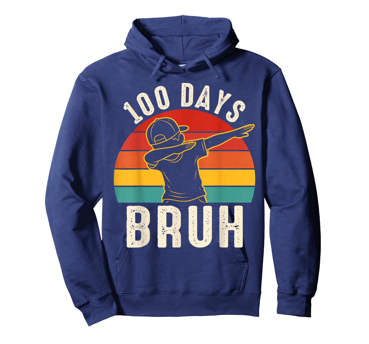 100 Days Bruh Dabbing Boys Funny 100th Day of School Kids T-Shirt