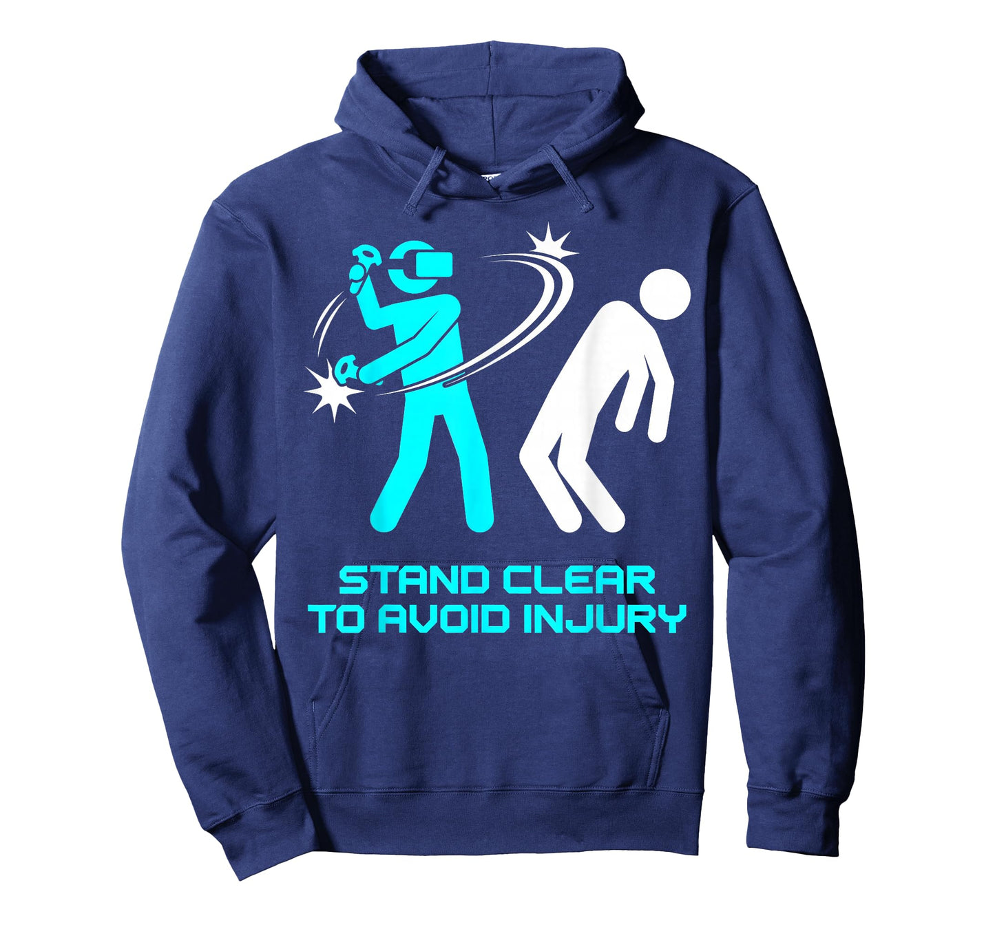 Funny Virtual Reality VR Stay Clear to Avoid Injury Gamer T-Shirt