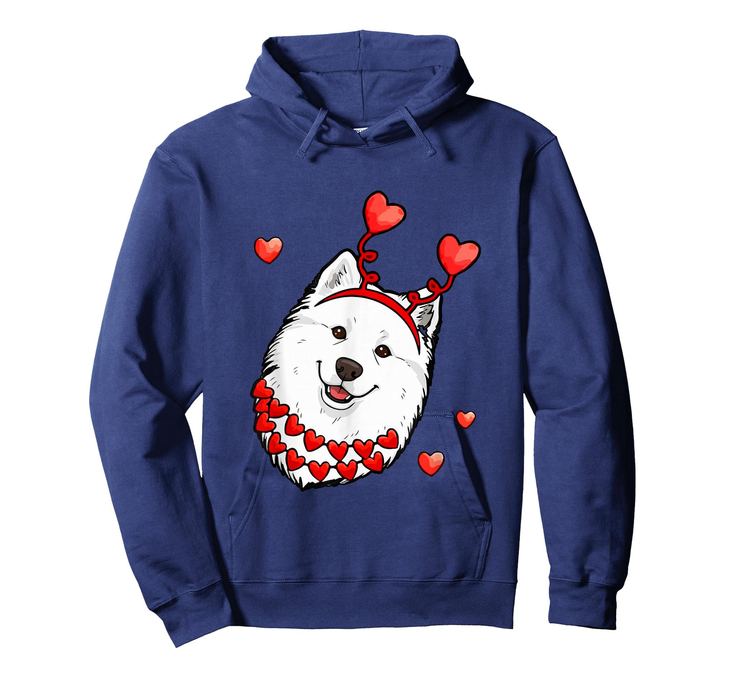 Samoyed Face Valentine's Day Matching Owner Family Kids T-Shirt