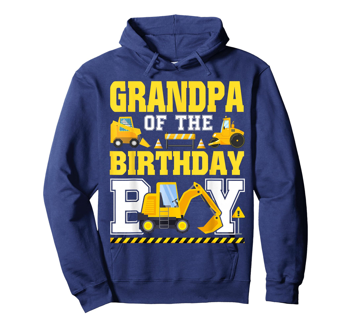 Grandpa of The Birthday Boy Excavator Construction Truck T-Shirt