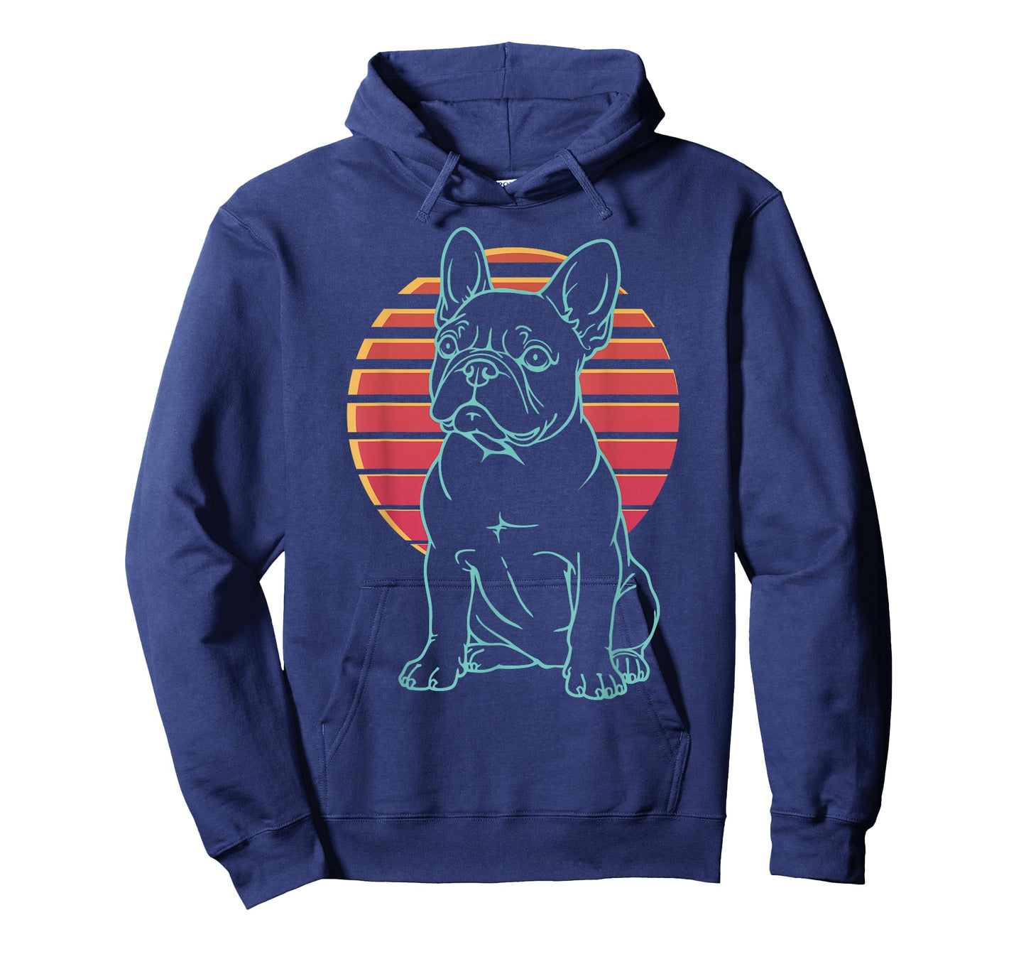 French Bulldog Lover Frenchie Dog Retro Synthwave 80s T-Shirt