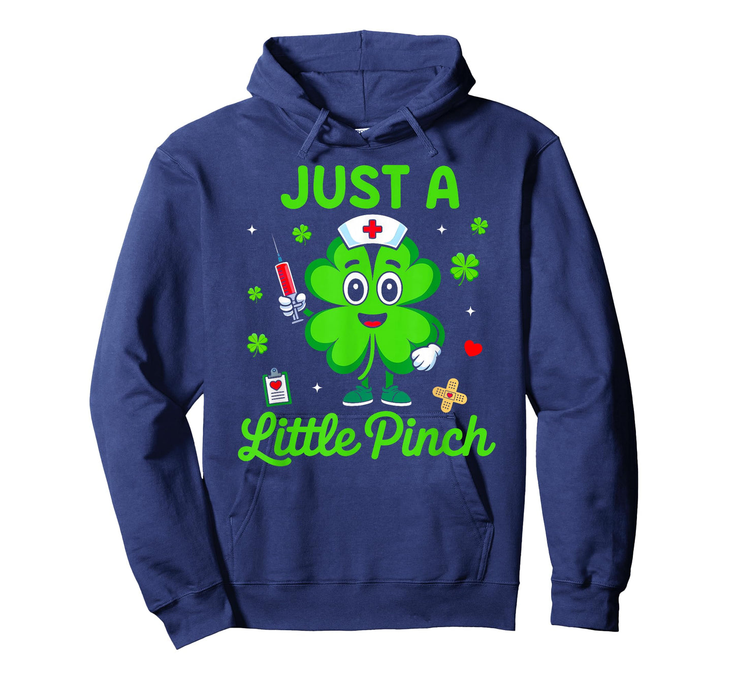 Just A Little Pinch Lucky Shamrock Nurse St Patricks Day T-Shirt