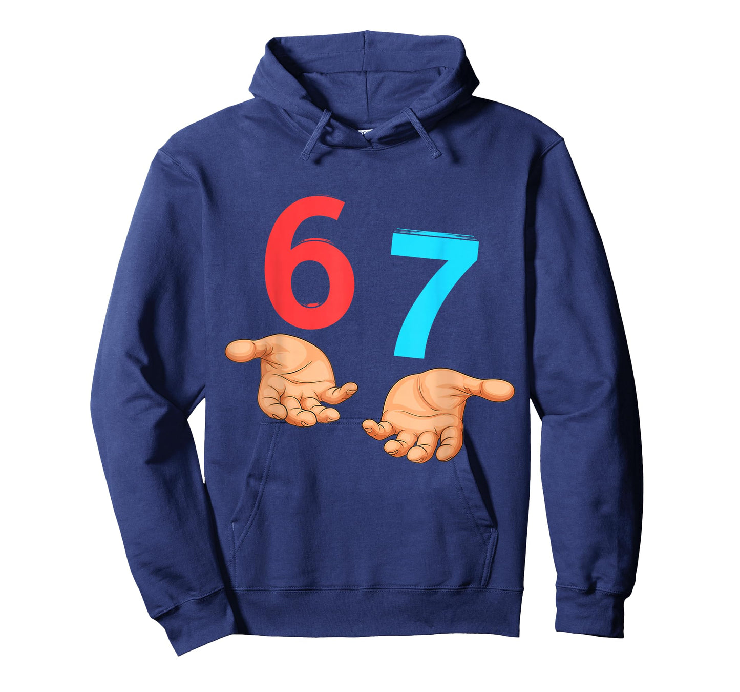 67 Six Seven 6 7 Kids 67 Teens Boys 6-7 Meme Hands 67 Funny T-Shirt