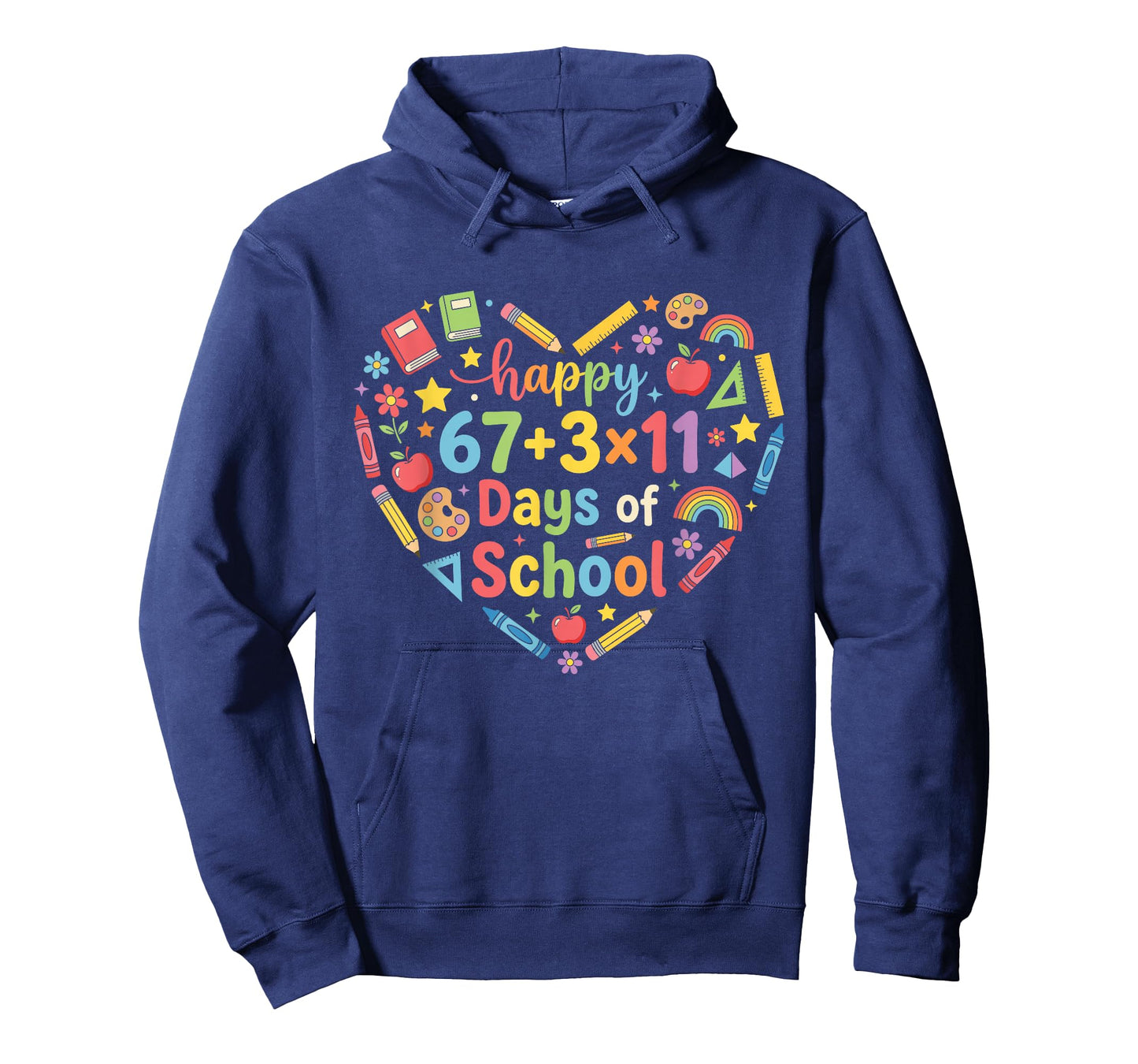 Happy 100 Days of School Math Equation 100th Day Teacher 67 T-Shirt