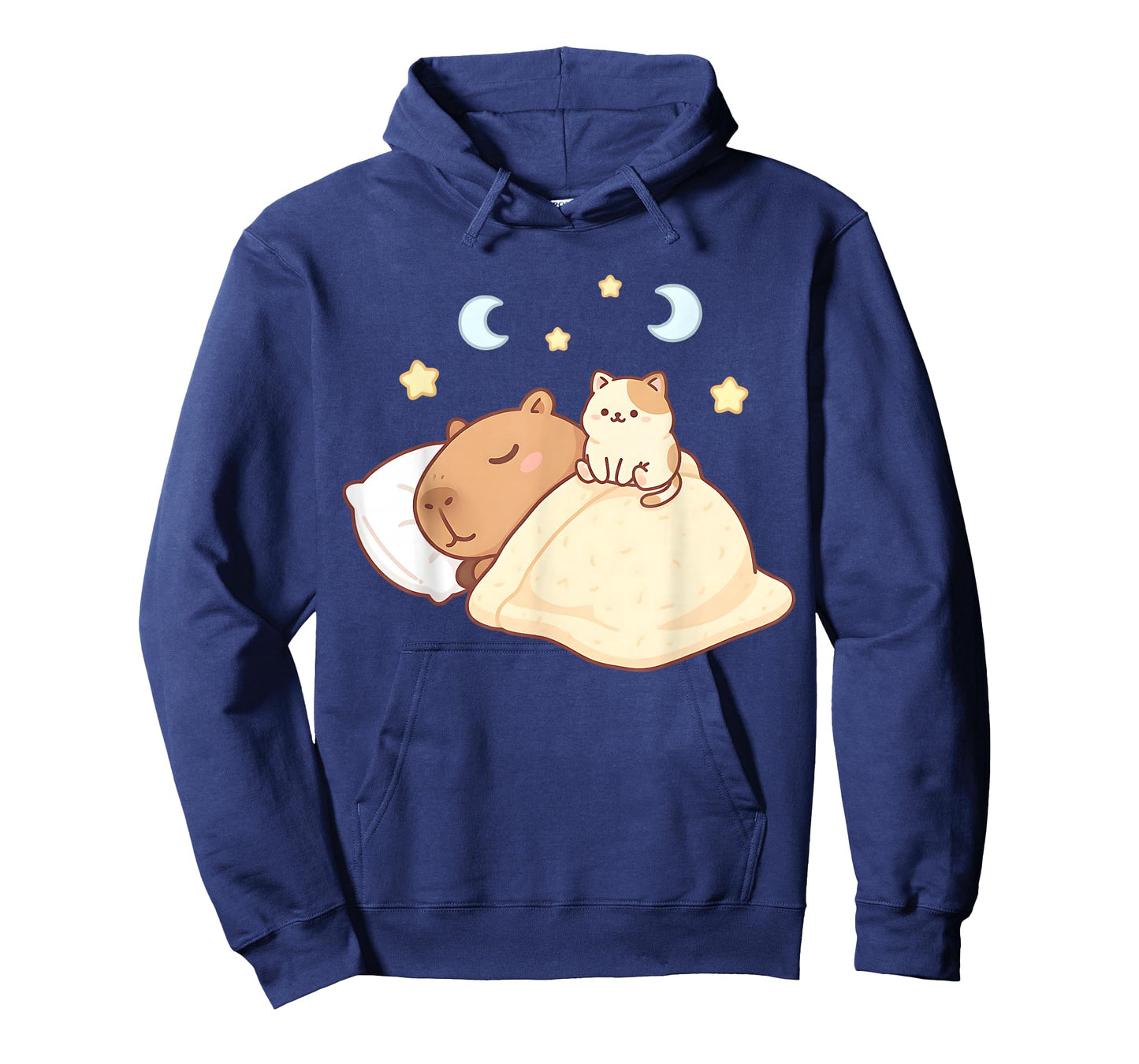 Cute Capybara Kawaii Sleep Pajamas Sleepybara Cat Anime Kids T-Shirt