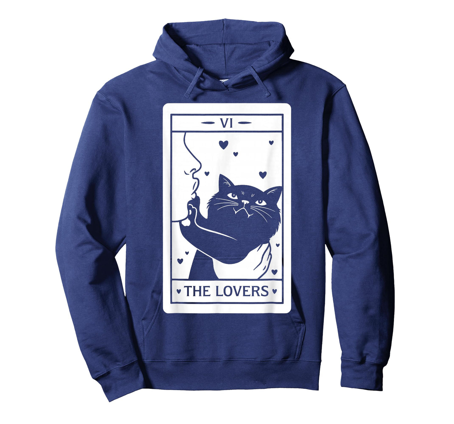 The Lovers Cat Humor Tarot Card Black Cats Lover T-Shirt