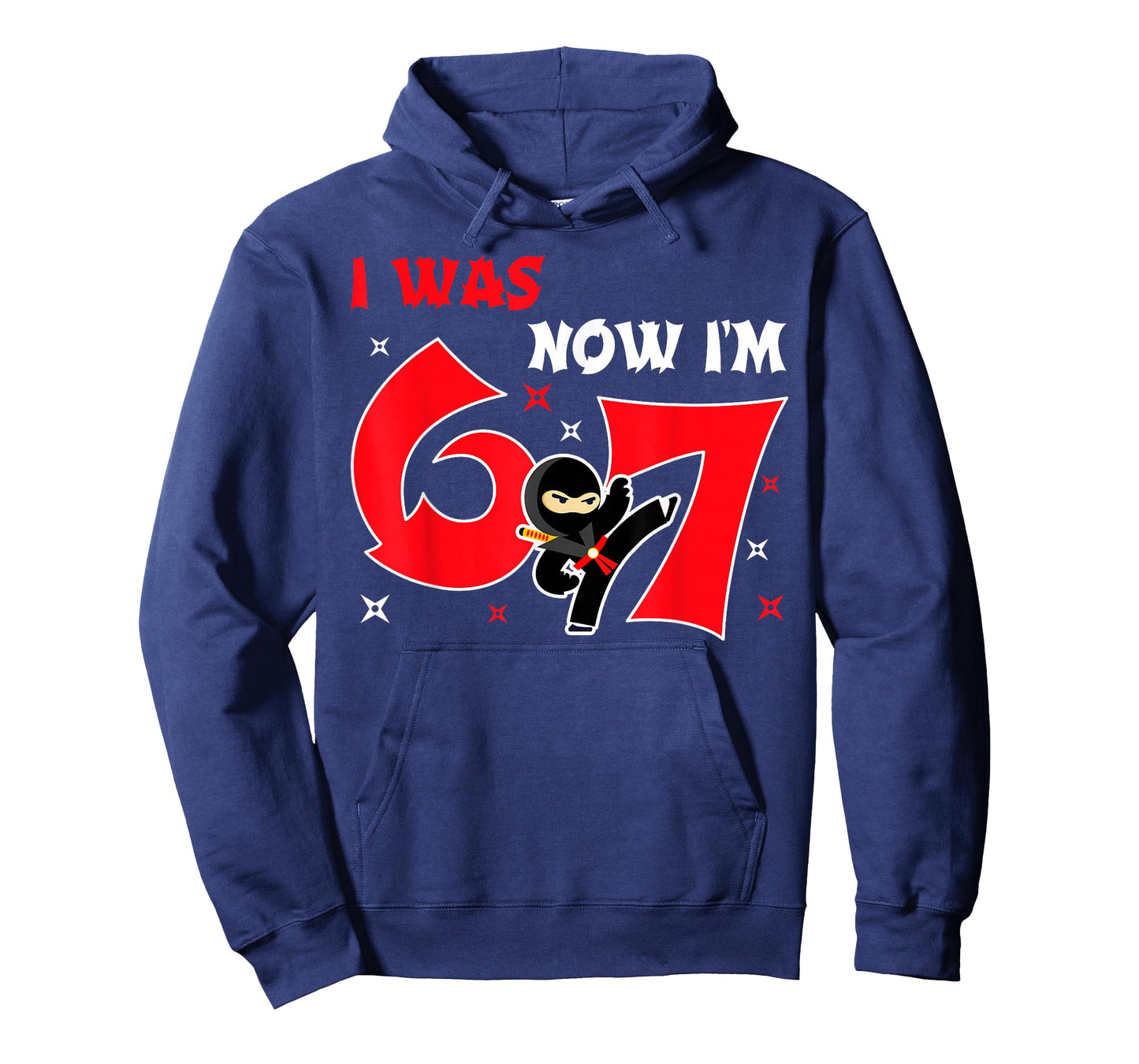 I was 6 Now I'm 7 7th Birthday Boy Kids Ninja Birthday Party T-Shirt
