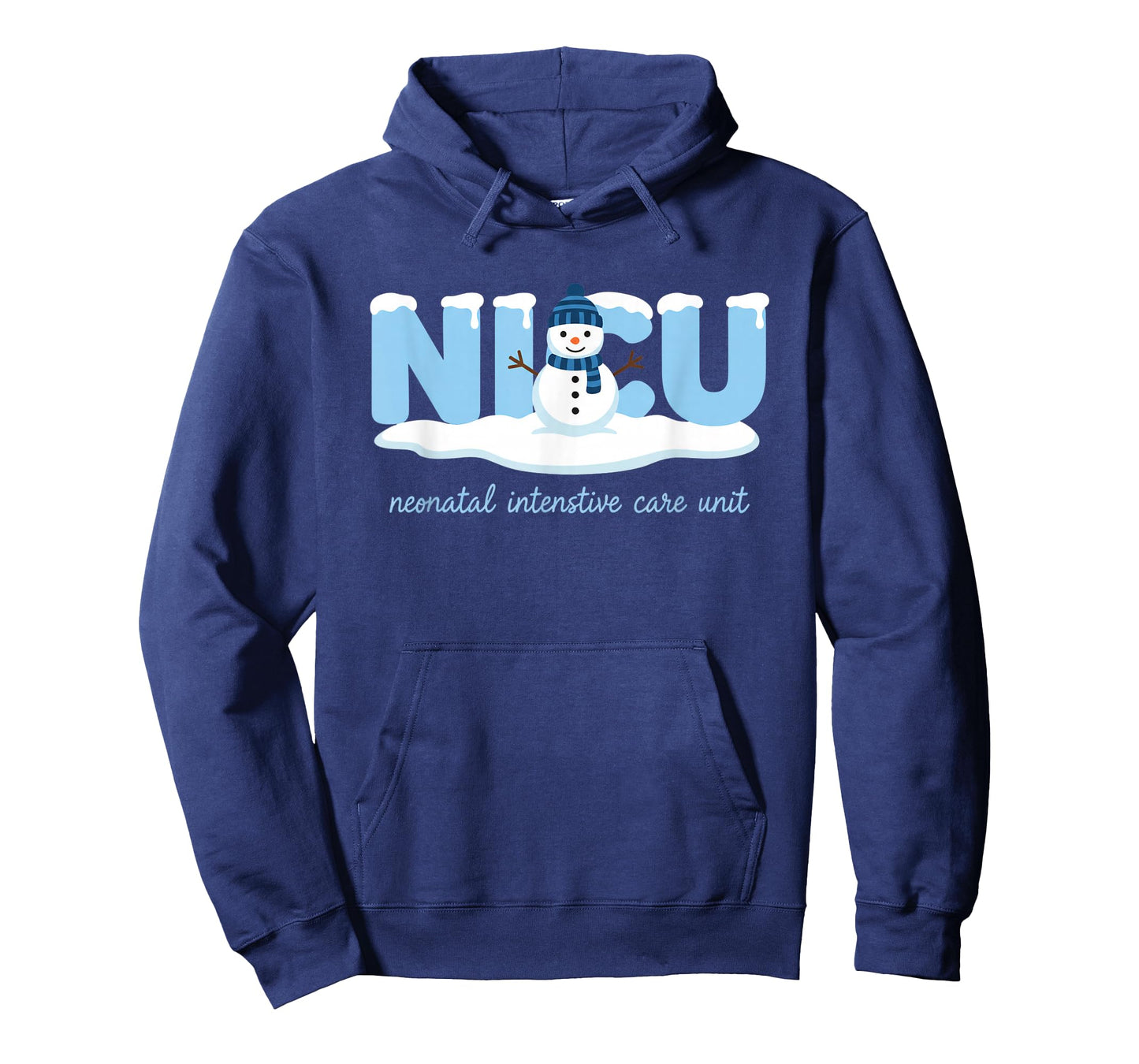 Nurse NICU Nurse Neonatal Intensive Care Unit Winter Snowman T-Shirt